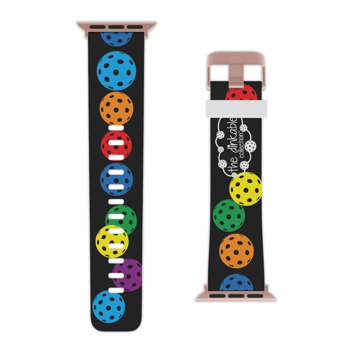 PICKLEBALL Watch Band for Apple Watch PURPLE AND WHITE
