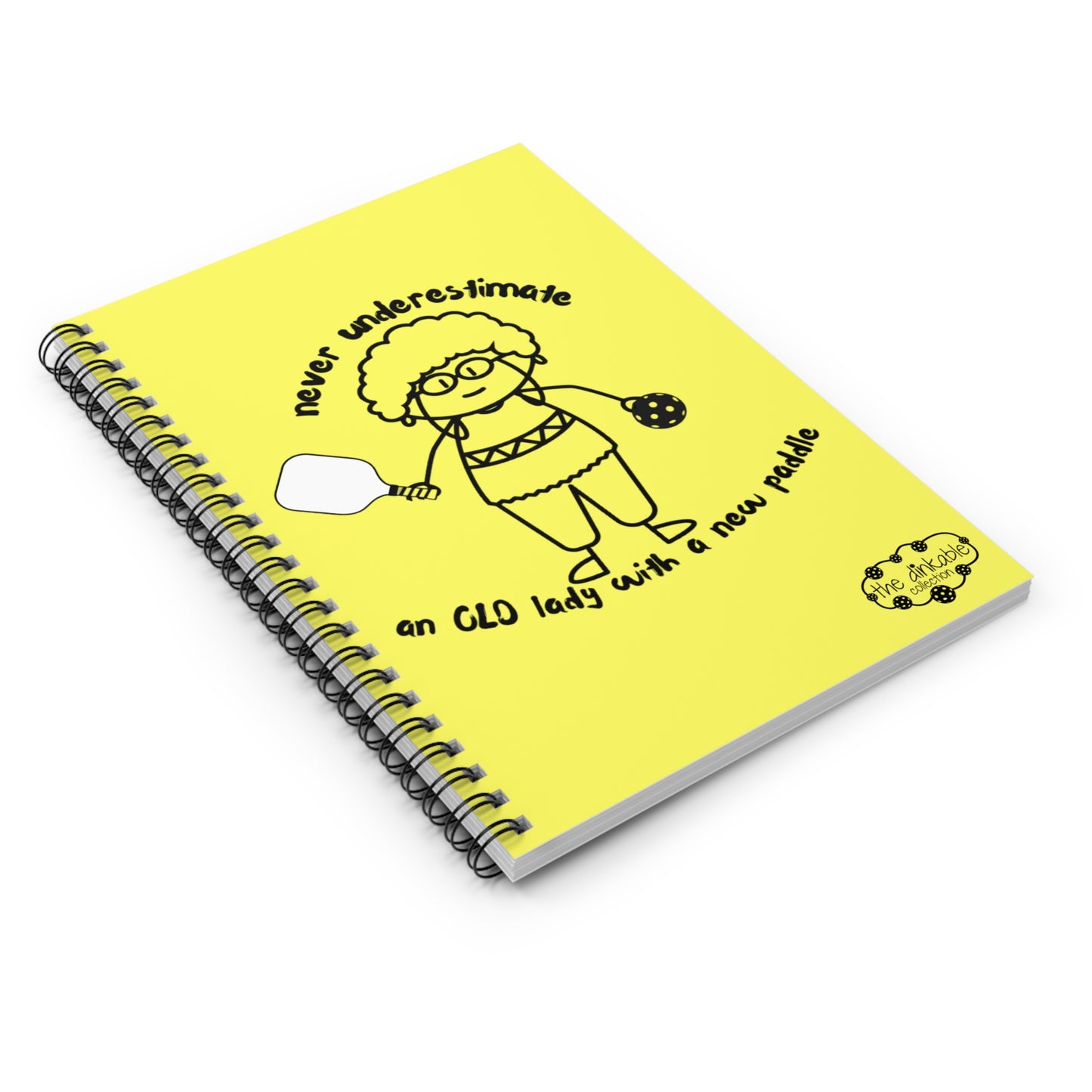 Spiral Notebook - Ruled Line - Never Underestimate an old lady...