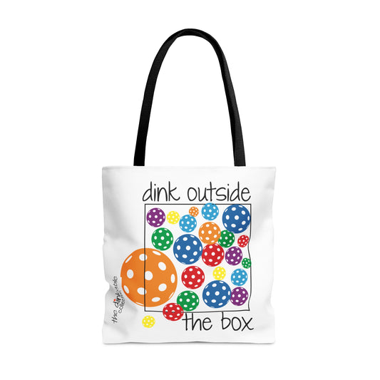 Pickleball Tote Bag (AOP) - Dink outside the box