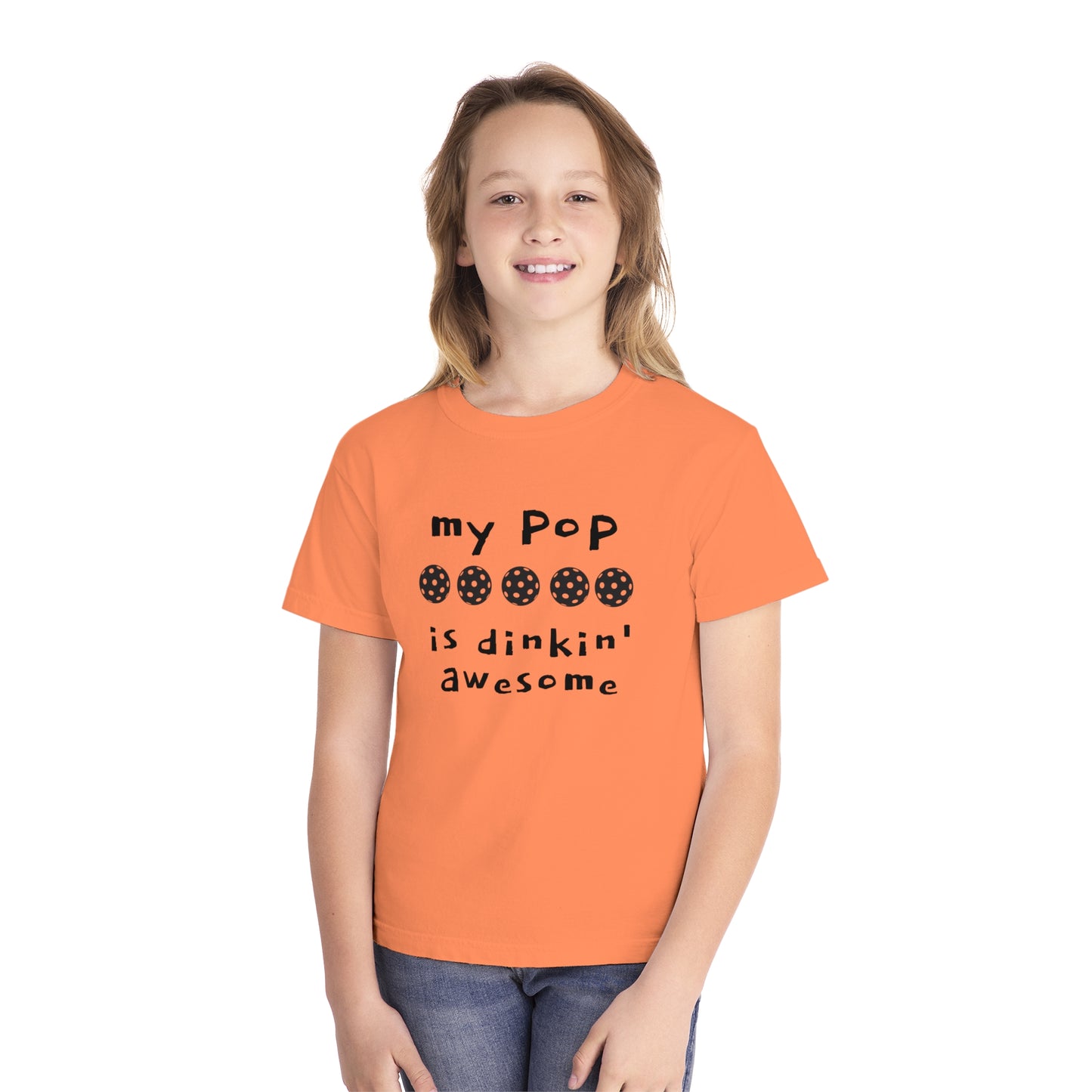 Youth Midweight Tee MY POP IS DINKIN AWESOME