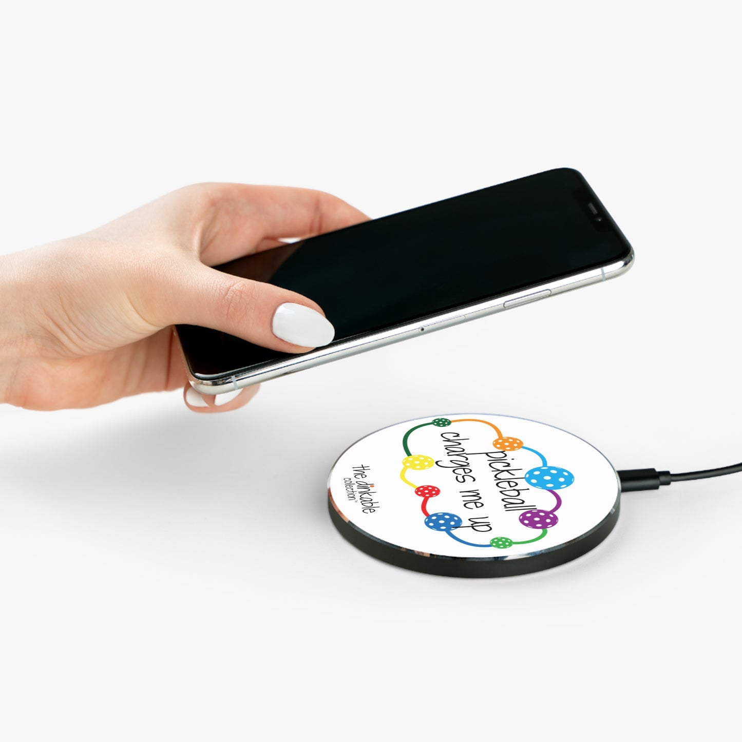 Pickleball Wireless Charger - pickleball charges me up