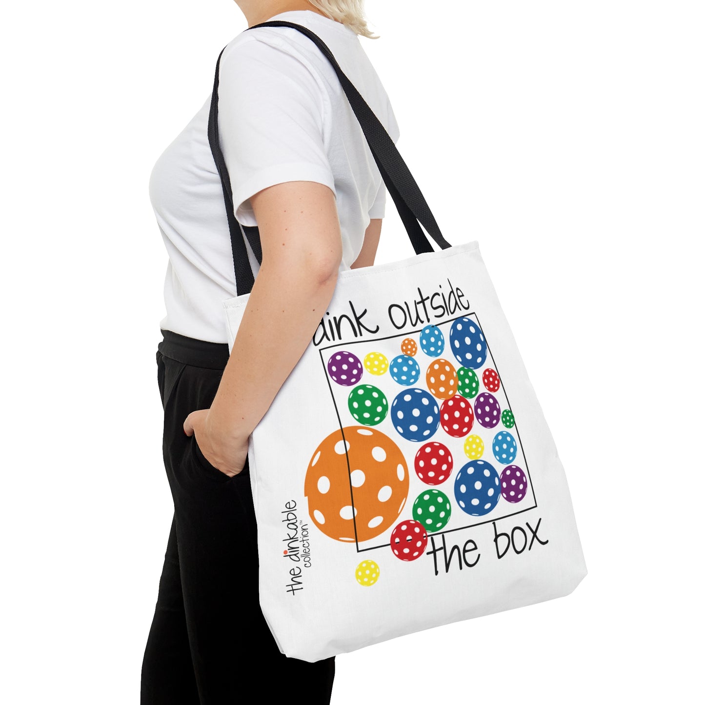 Pickleball Tote Bag (AOP) - Dink outside the box