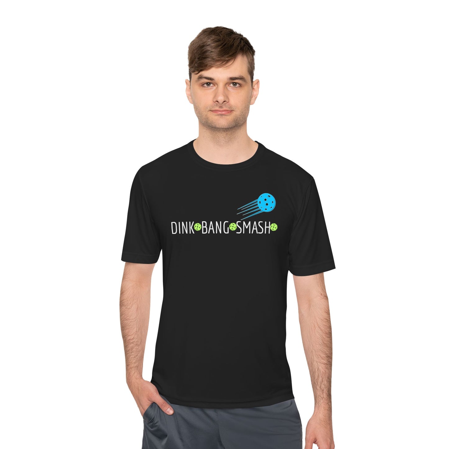 PICKLEBALL - Unisex Moisture Wicking Tee DINK BANG SMASH