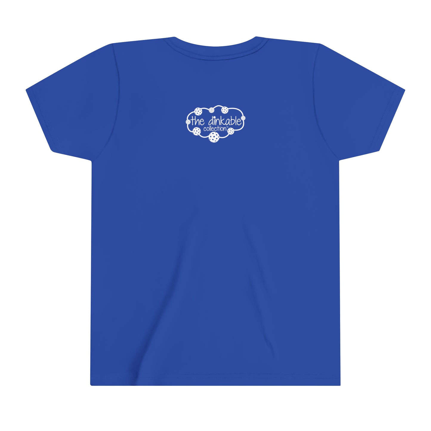 PIckleball Youth Short Sleeve Tee - my dad is dinkin awesome