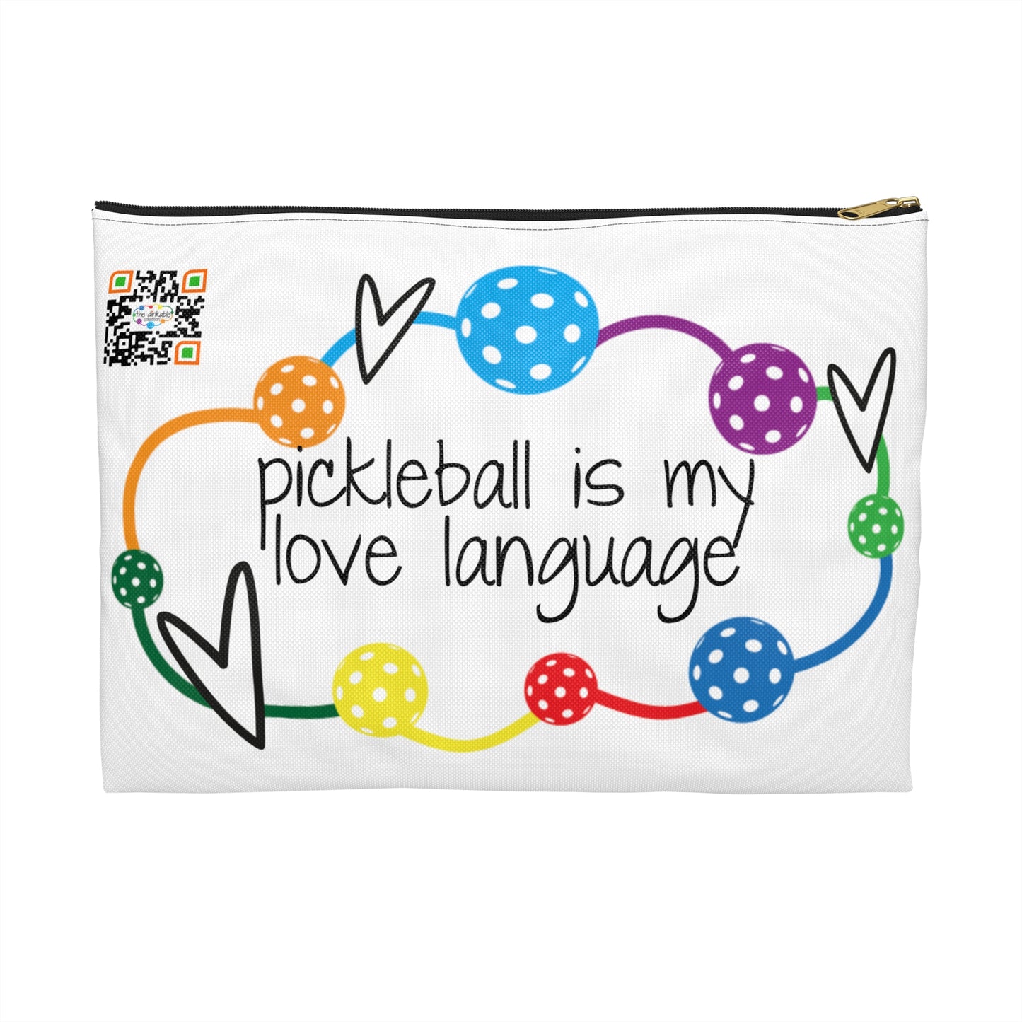 PICKLEBALL Accessory Pouch 'pickleball is my love language'
