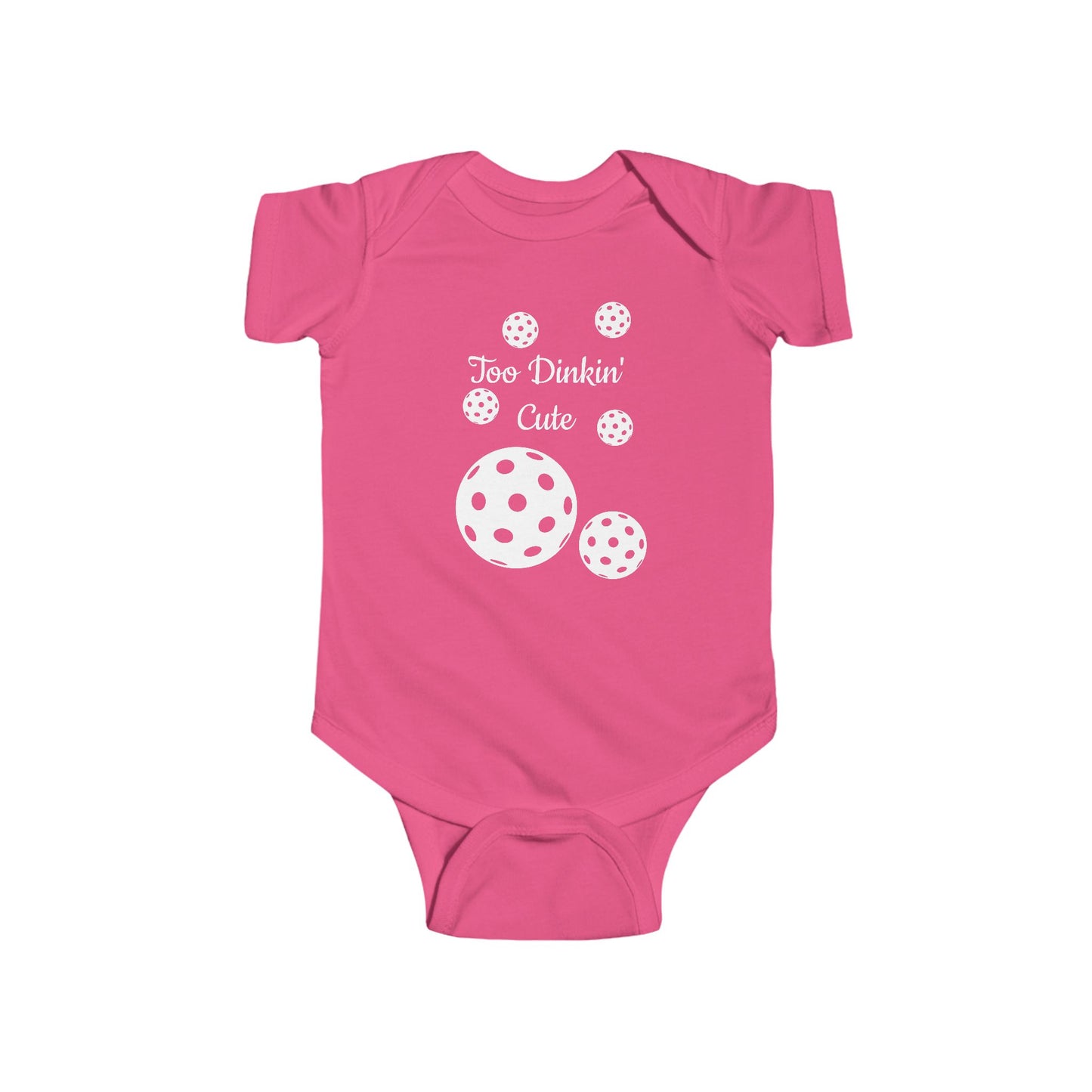 Baby Fine Jersey Bodysuit - TOO DINKIN CUTE (Bundle Shower Gift)