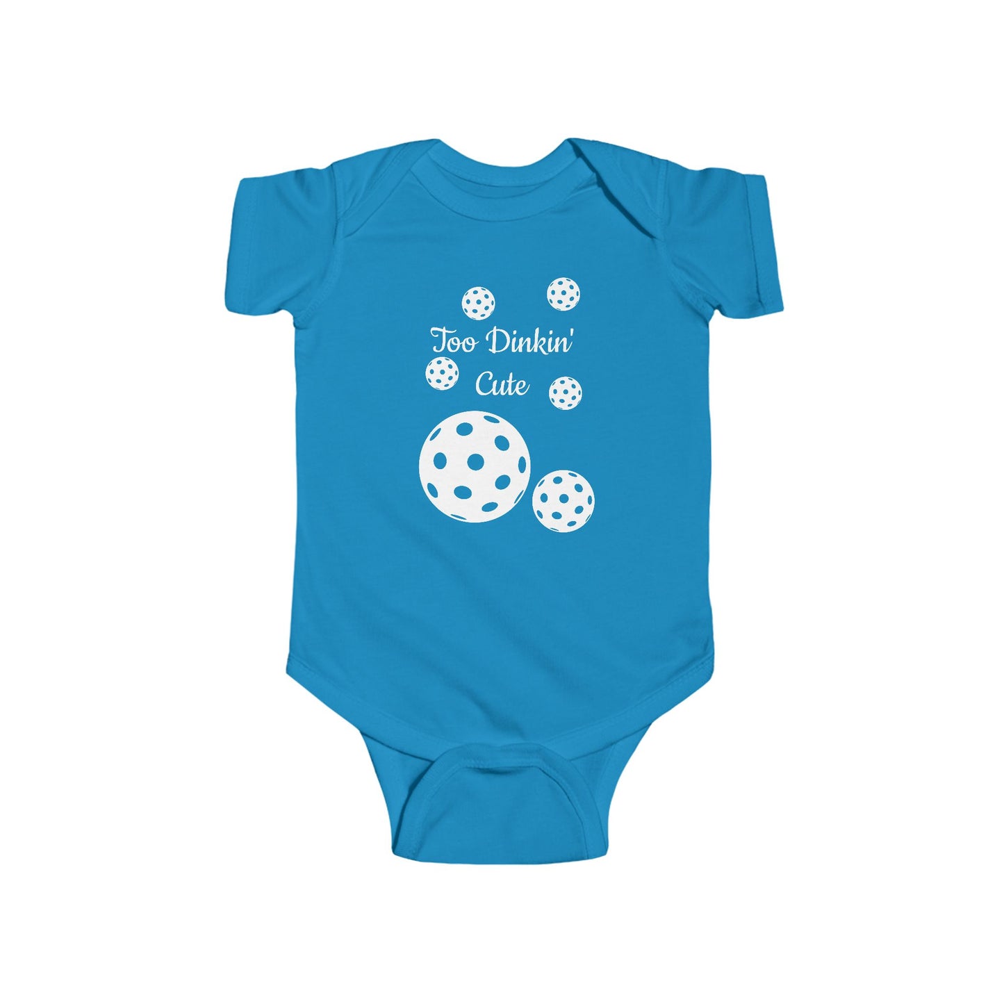 Baby Fine Jersey Bodysuit - TOO DINKIN CUTE (Bundle Shower Gift)