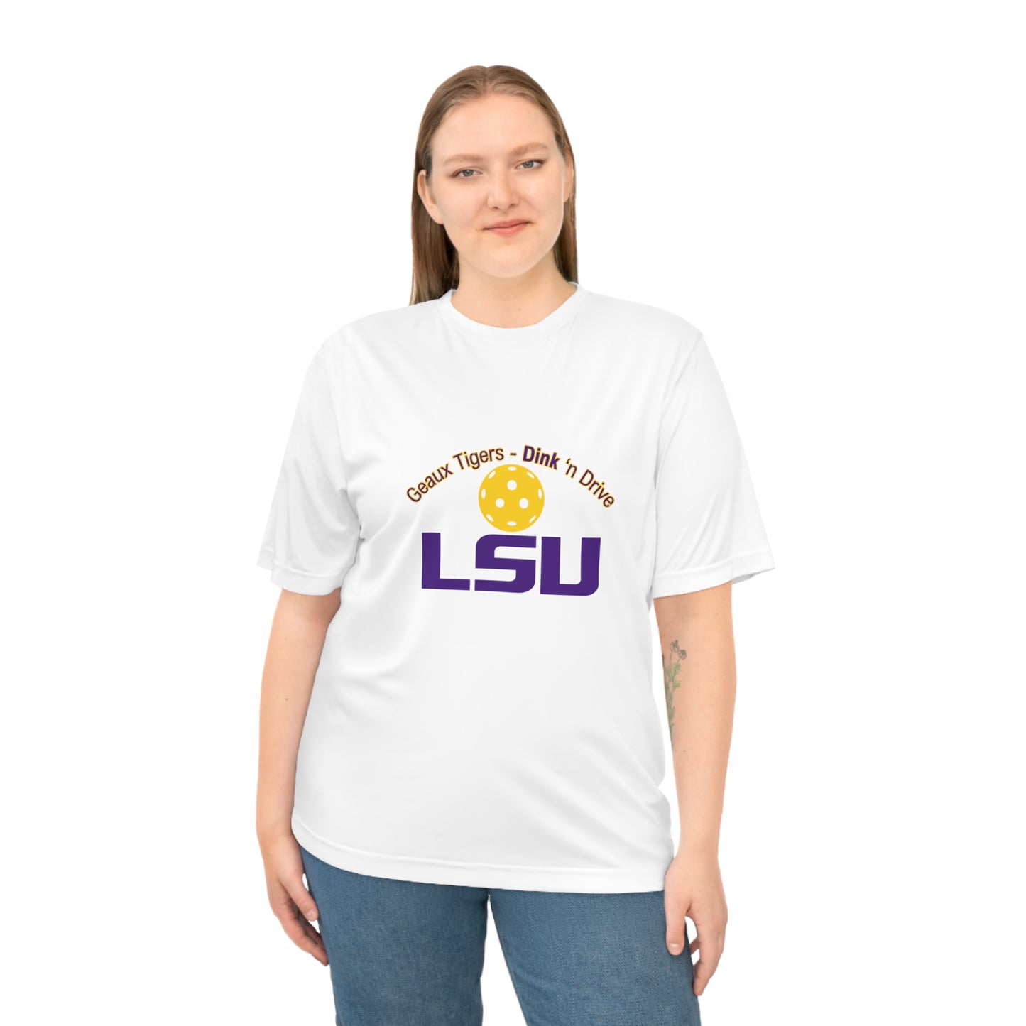 Pickleball Moisture Wicking Unisex Zone Performance T-shirt LSU
