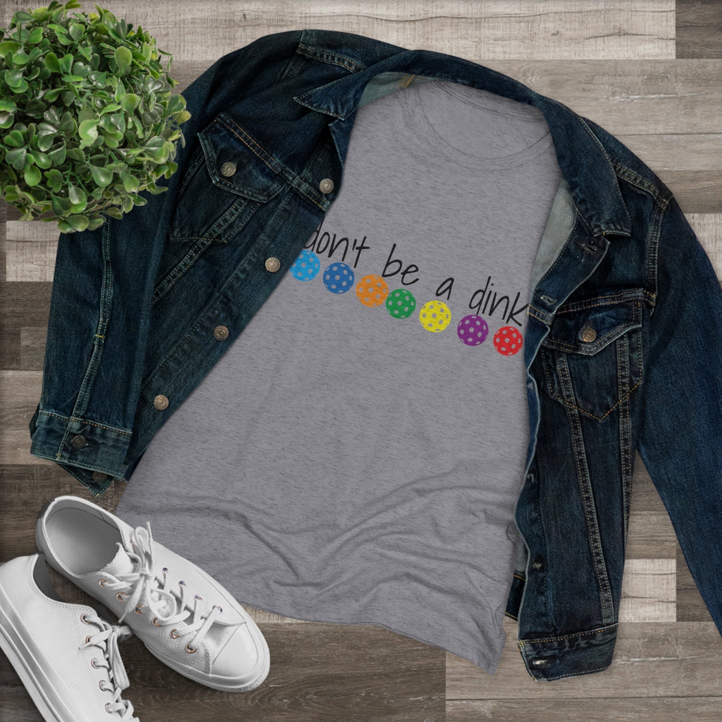 Women's Triblend Tee - DON'T BE A DINK