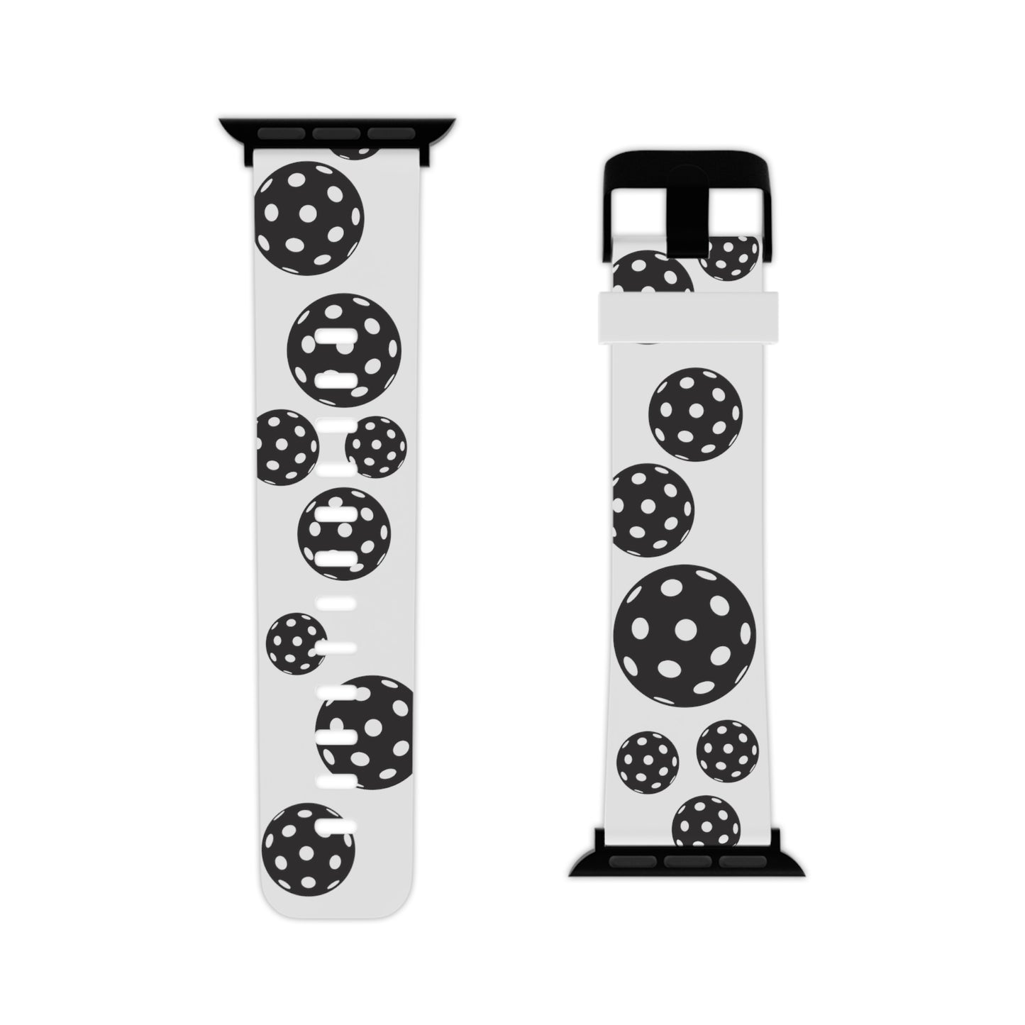 PICKLEBALL Watch Band for Apple Watch BLACK & WHITE