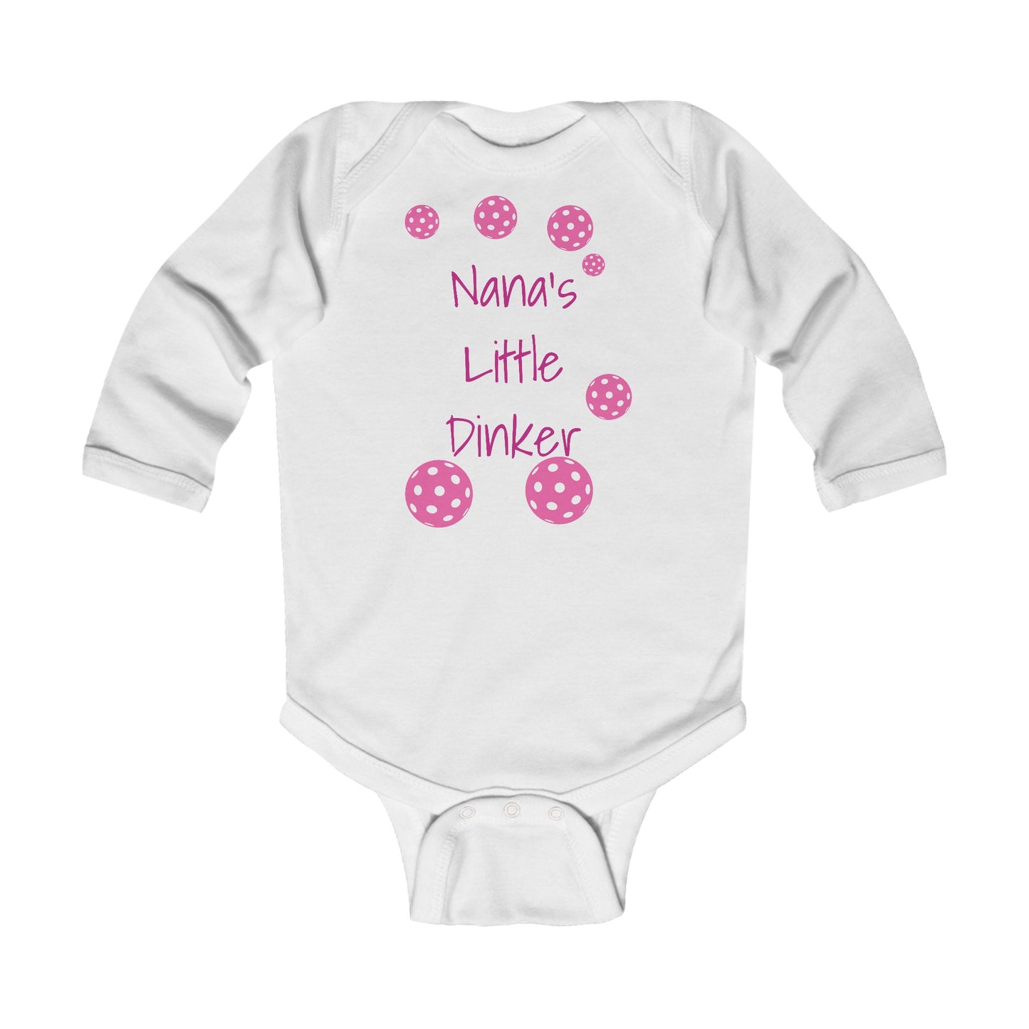 PICKLEBALL Infant Long Sleeve Bodysuit - NANA'S LITTLE DINKER