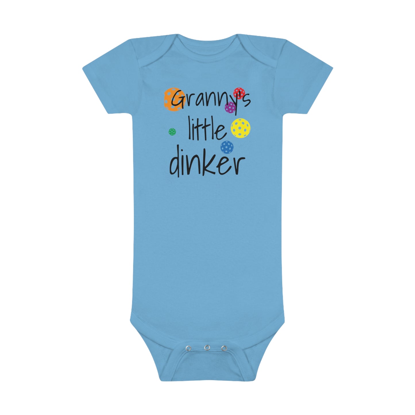 PICKLEBALL Baby Short Sleeve Onesie® Nanas little dinker