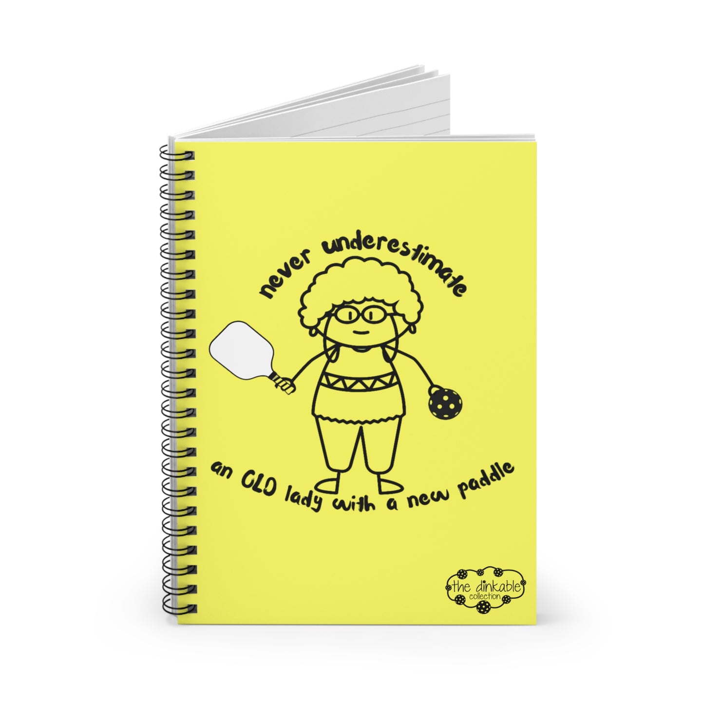 Spiral Notebook - Ruled Line - Never Underestimate an old lady...