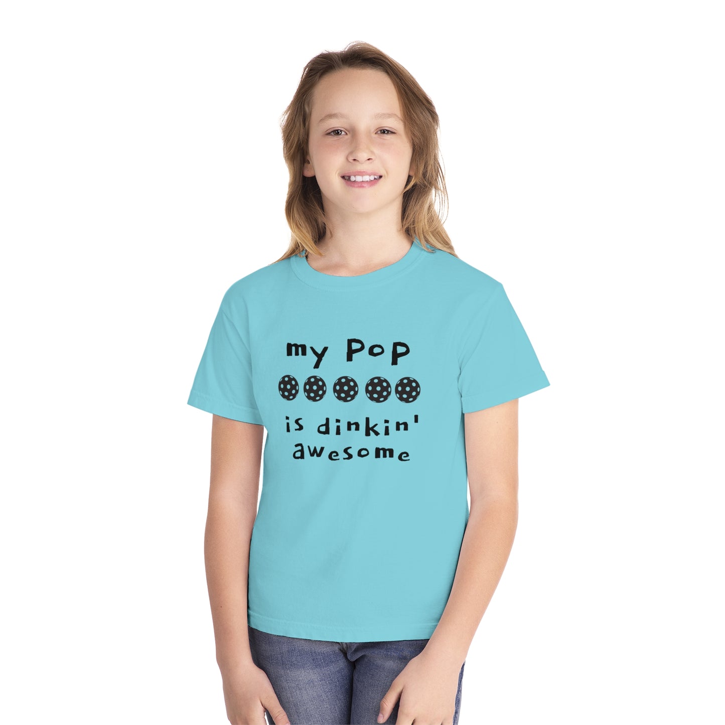 Youth Midweight Tee MY POP IS DINKIN AWESOME