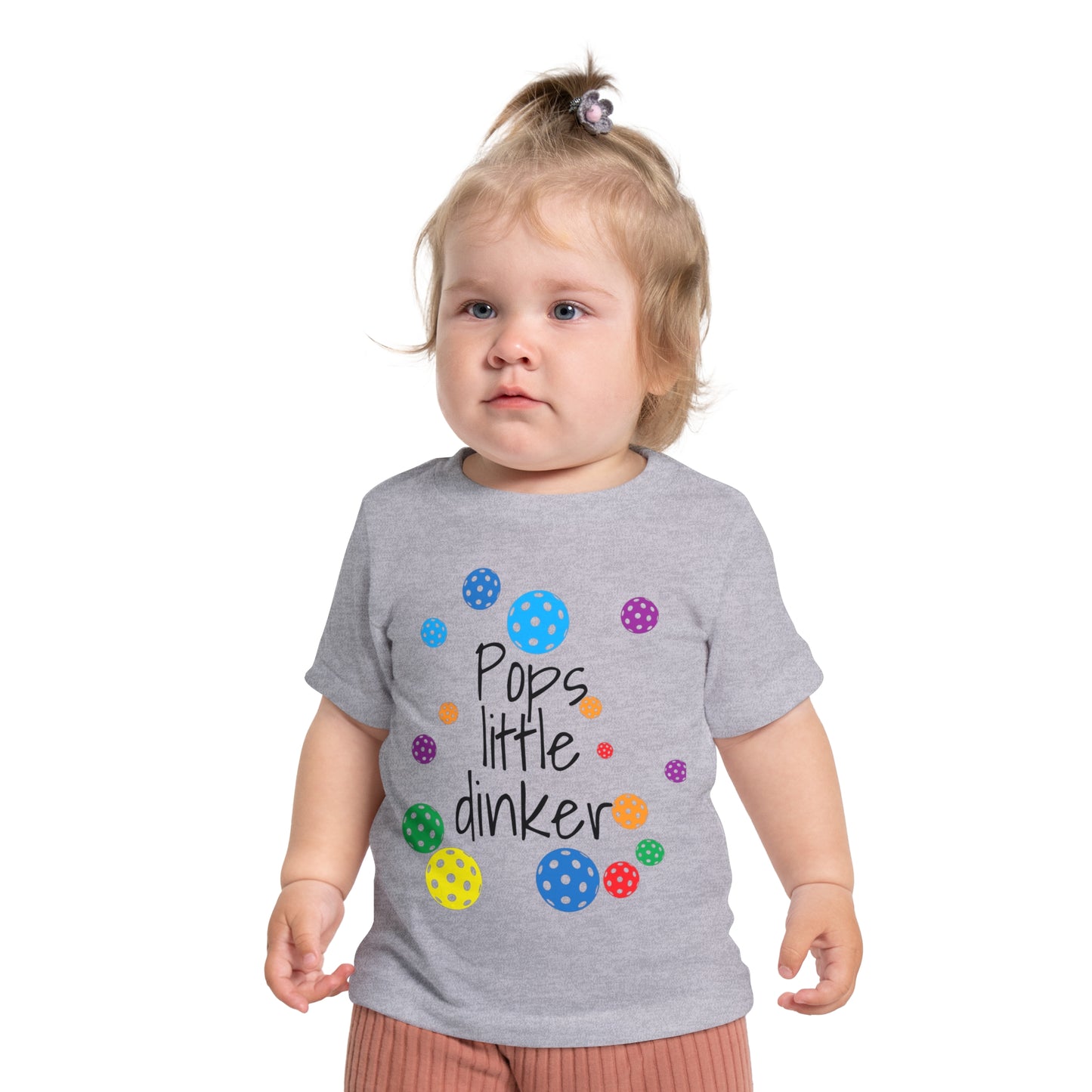 PICKLEBALL - Baby Short Sleeve T-Shirt 'Pops little dinker'