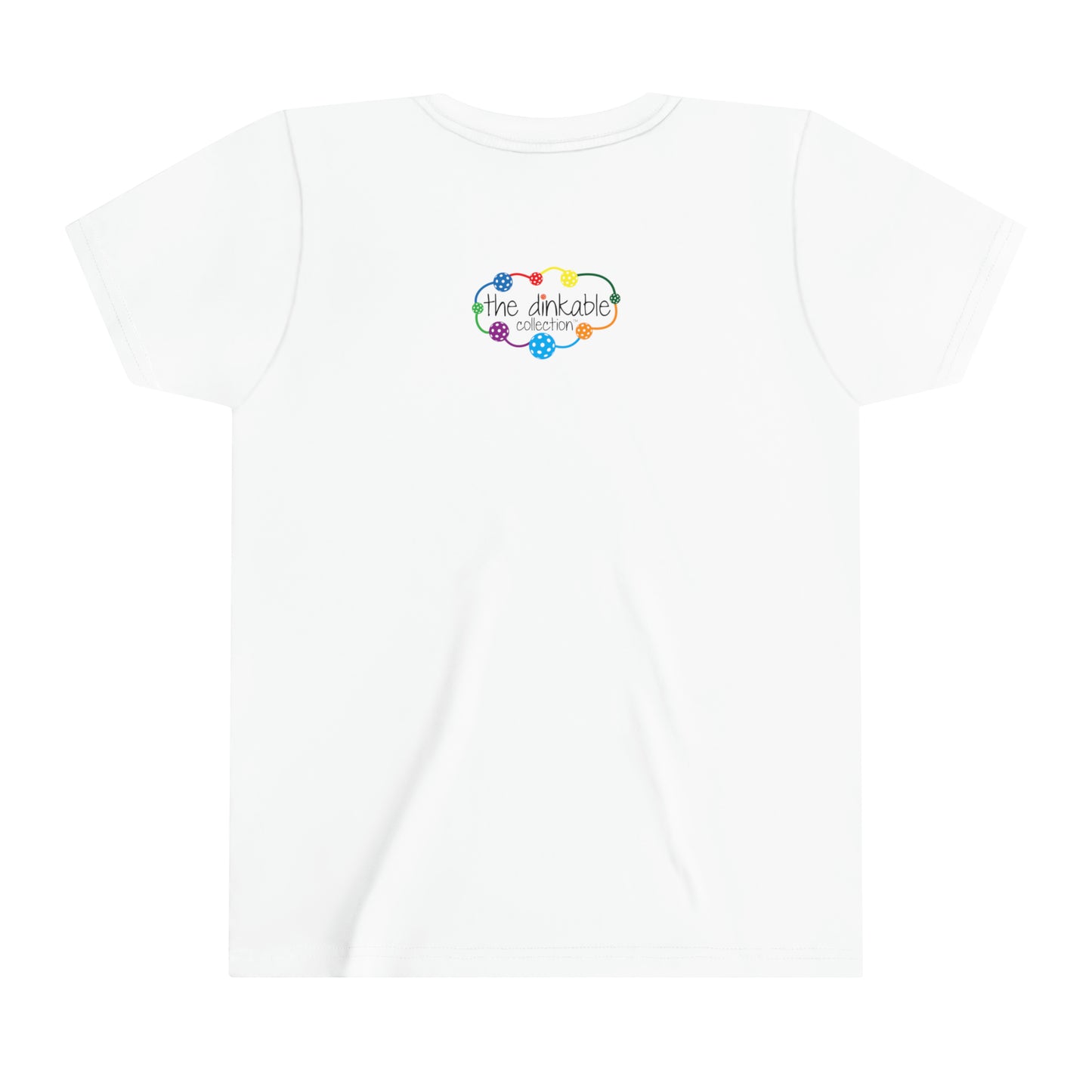 PIckleball Youth Short Sleeve Tee - my dad is dinkin awesome