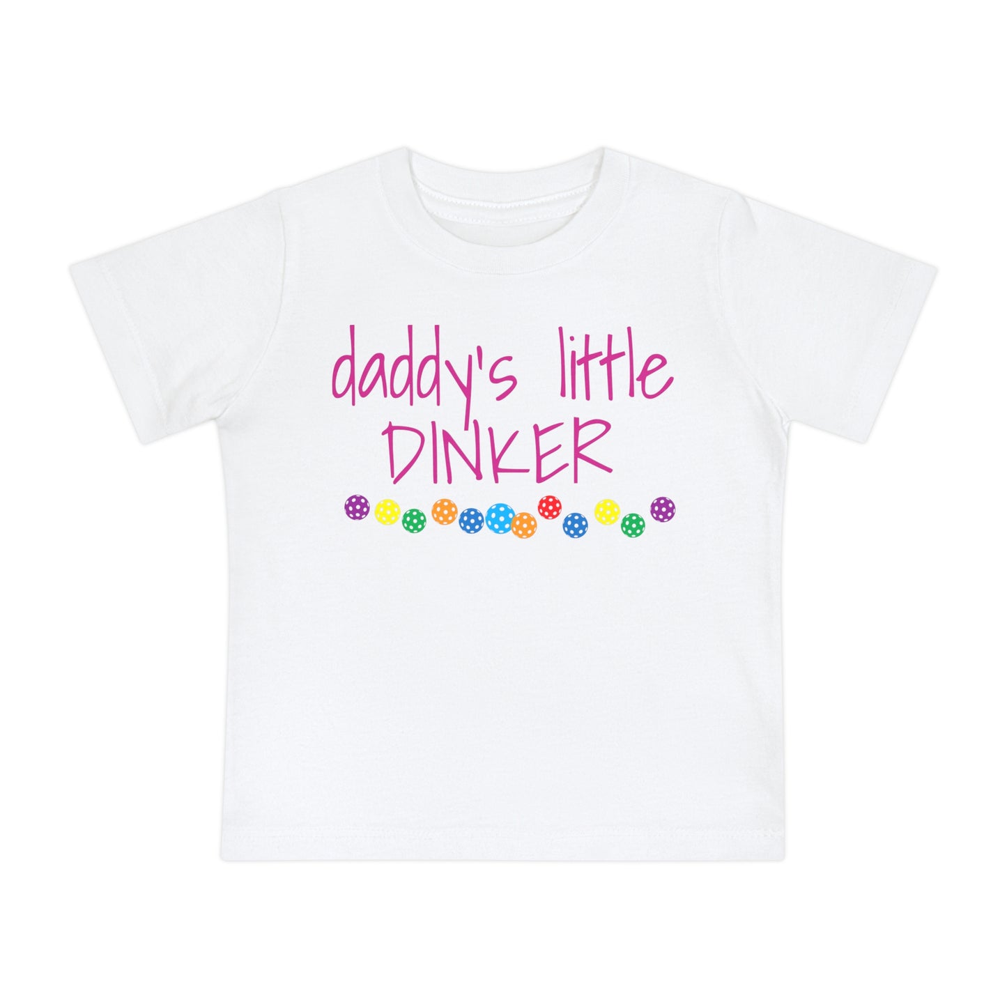 Pickleball Baby Short Sleeve T-Shirt - Daddy's little dinker