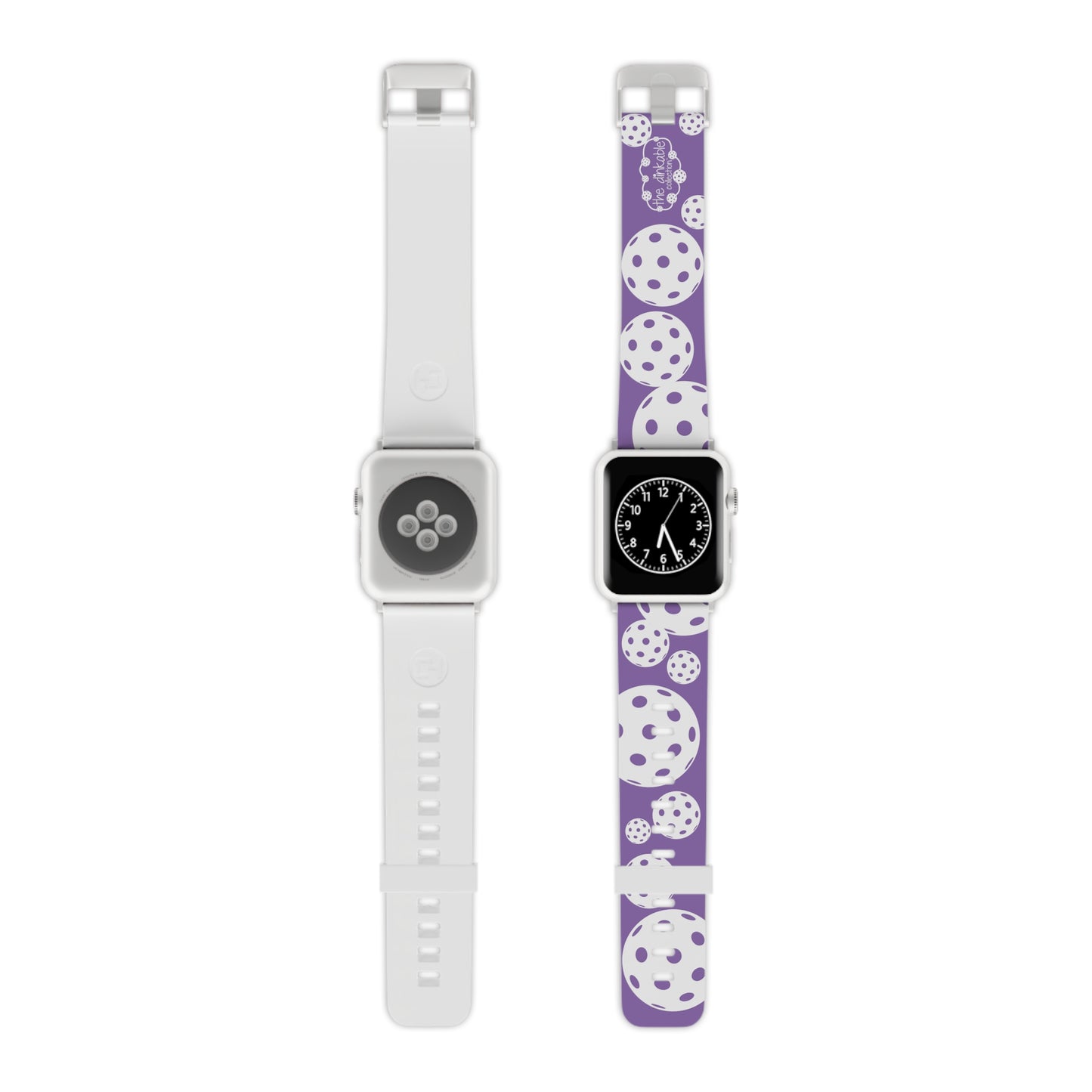 PICKLEBALL Watch Band for Apple Watch PURPLE AND WHITE