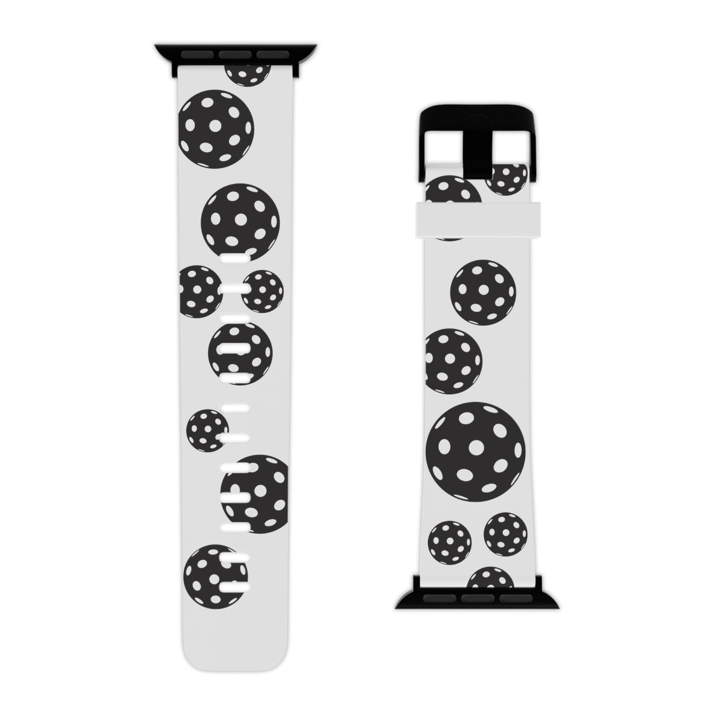 PICKLEBALL Watch Band for Apple Watch BLACK & WHITE