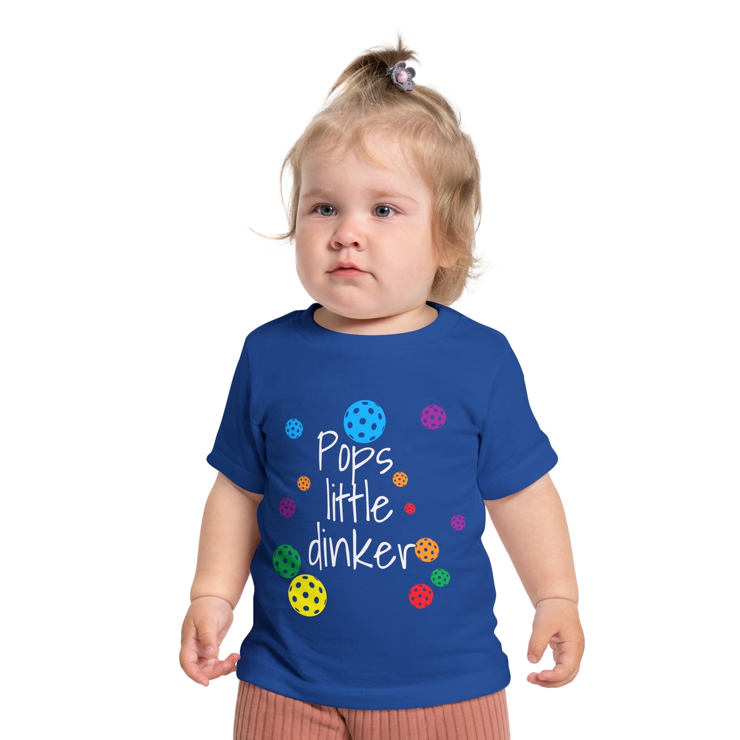PICKLEBALL - Baby Short Sleeve T-Shirt 'Pops little dinker'