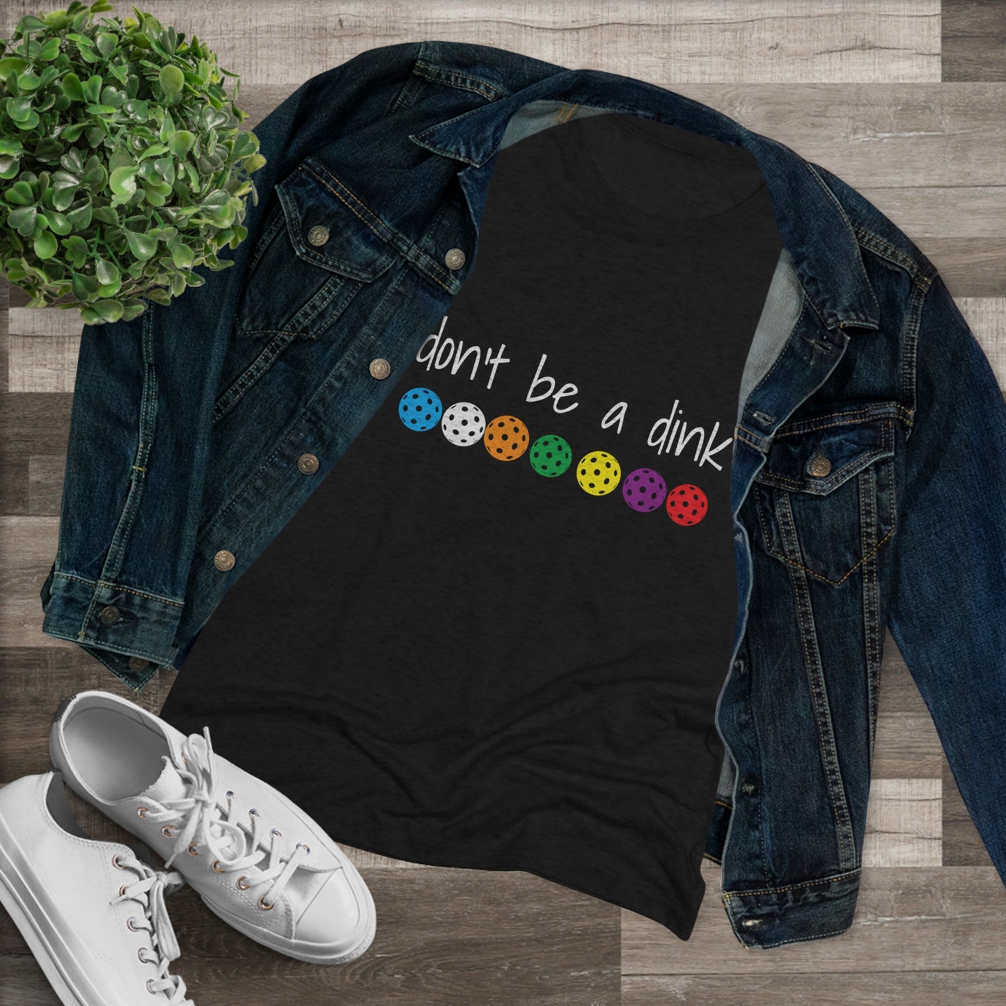 Women's Triblend Tee - DON'T BE A DINK