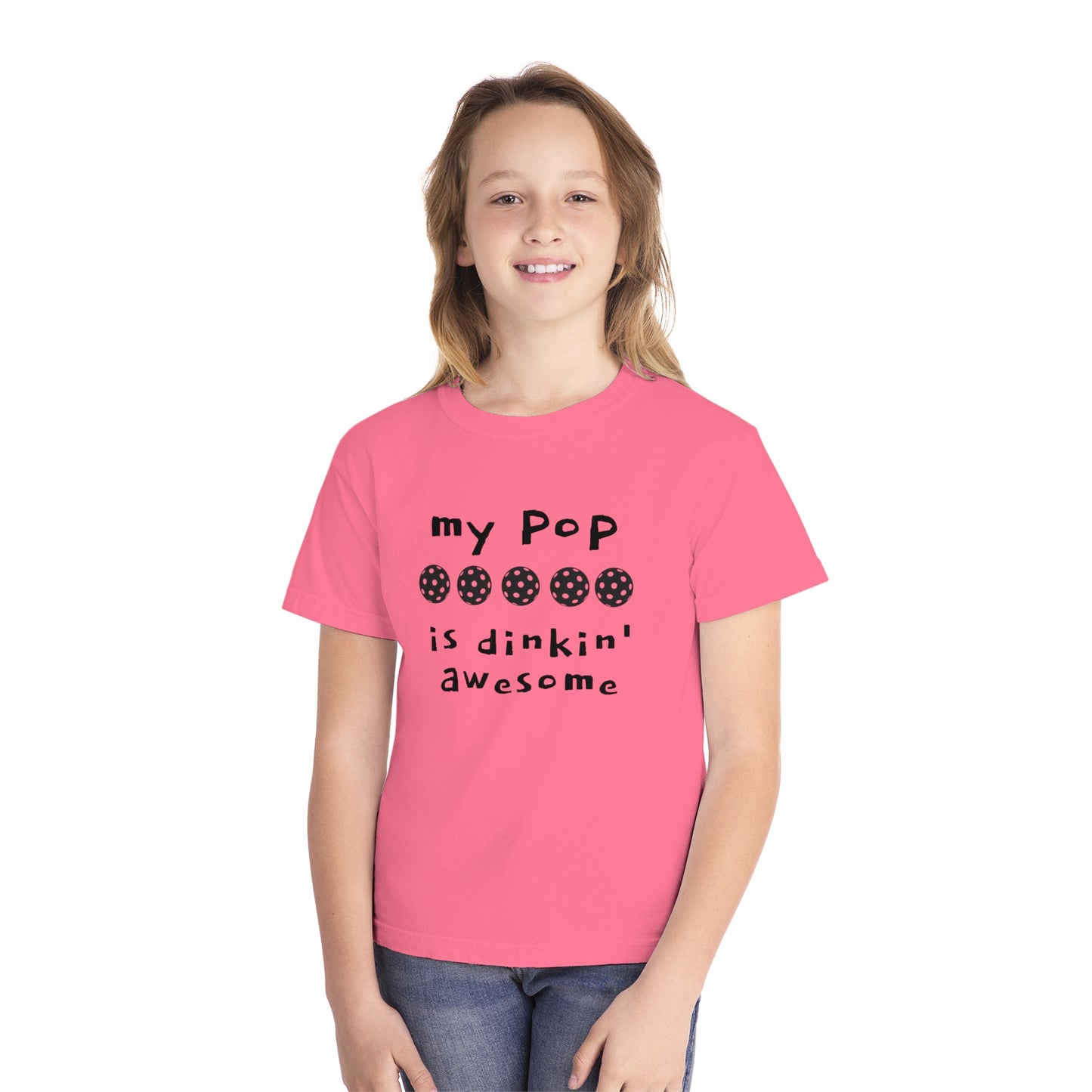 Youth Midweight Tee MY POP IS DINKIN AWESOME