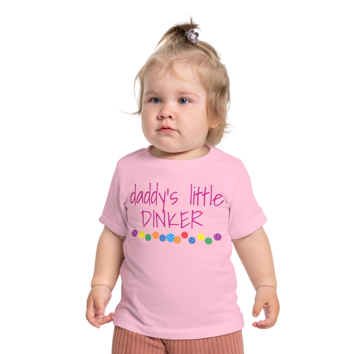 Pickleball Baby Short Sleeve T-Shirt - Daddy's little dinker