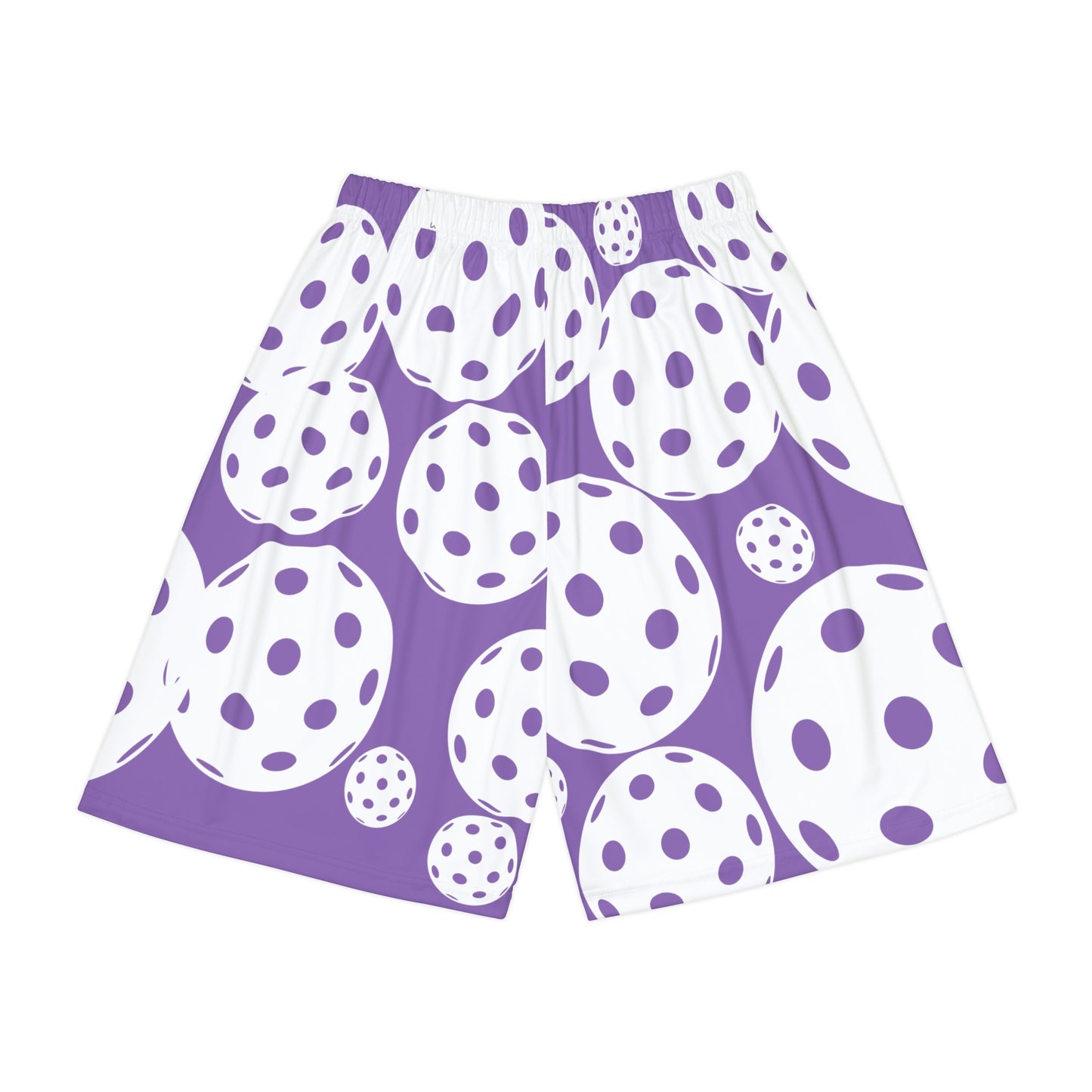 PICKLEBALL UNISEX Sports Shorts LONG (AOP) purple/white