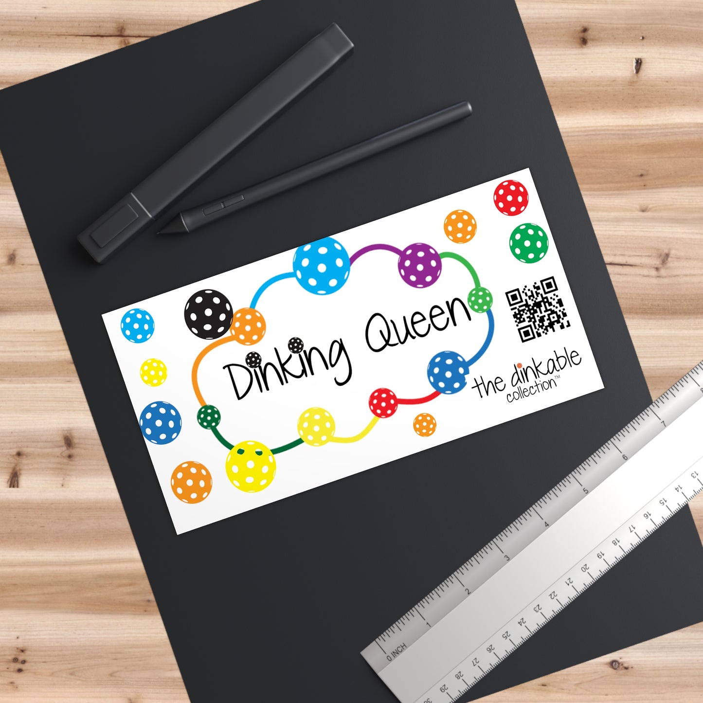 PICKLEBALL Bumper Stickers the dinking queen