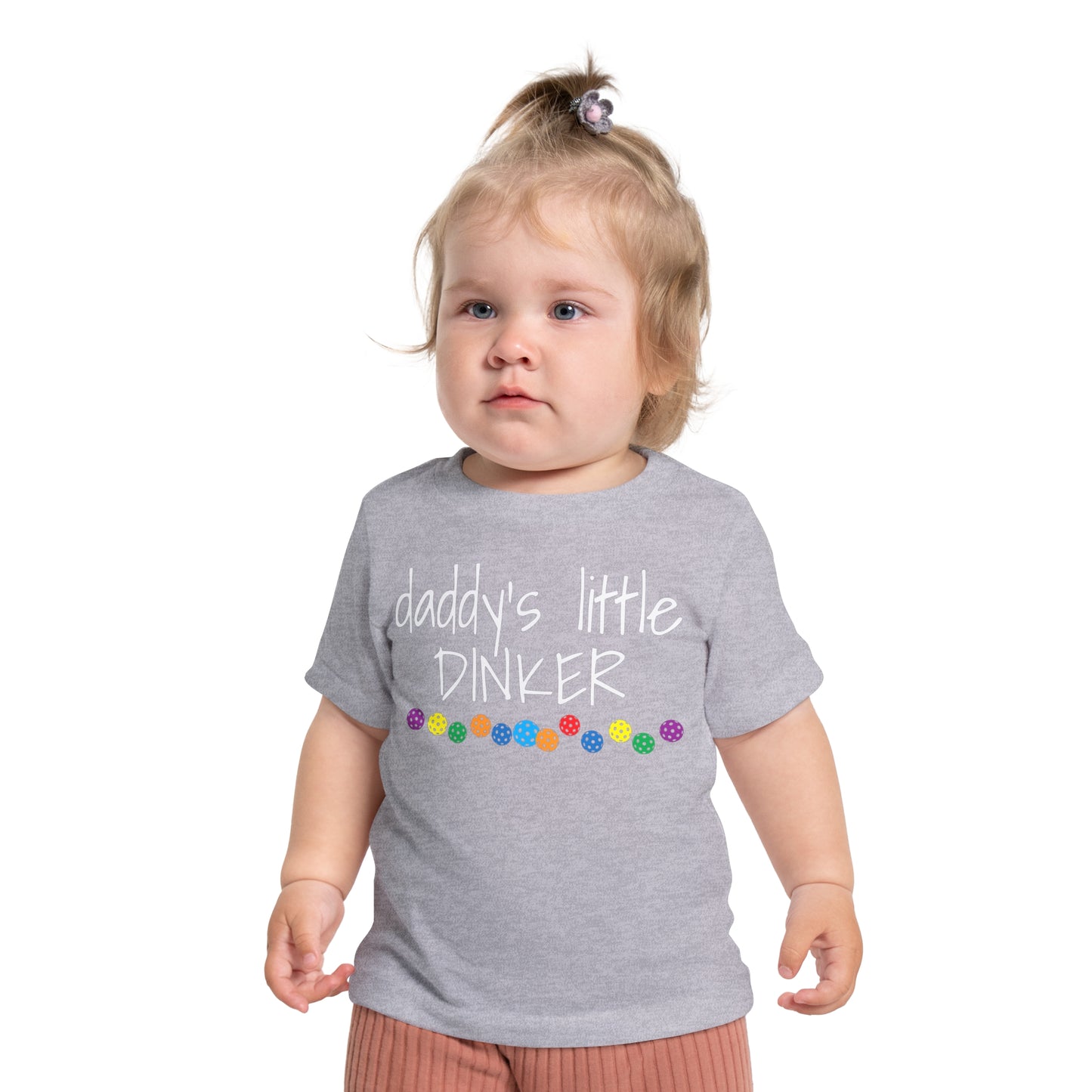 Pickleball Baby Short Sleeve T-Shirt - Daddy's little dinker