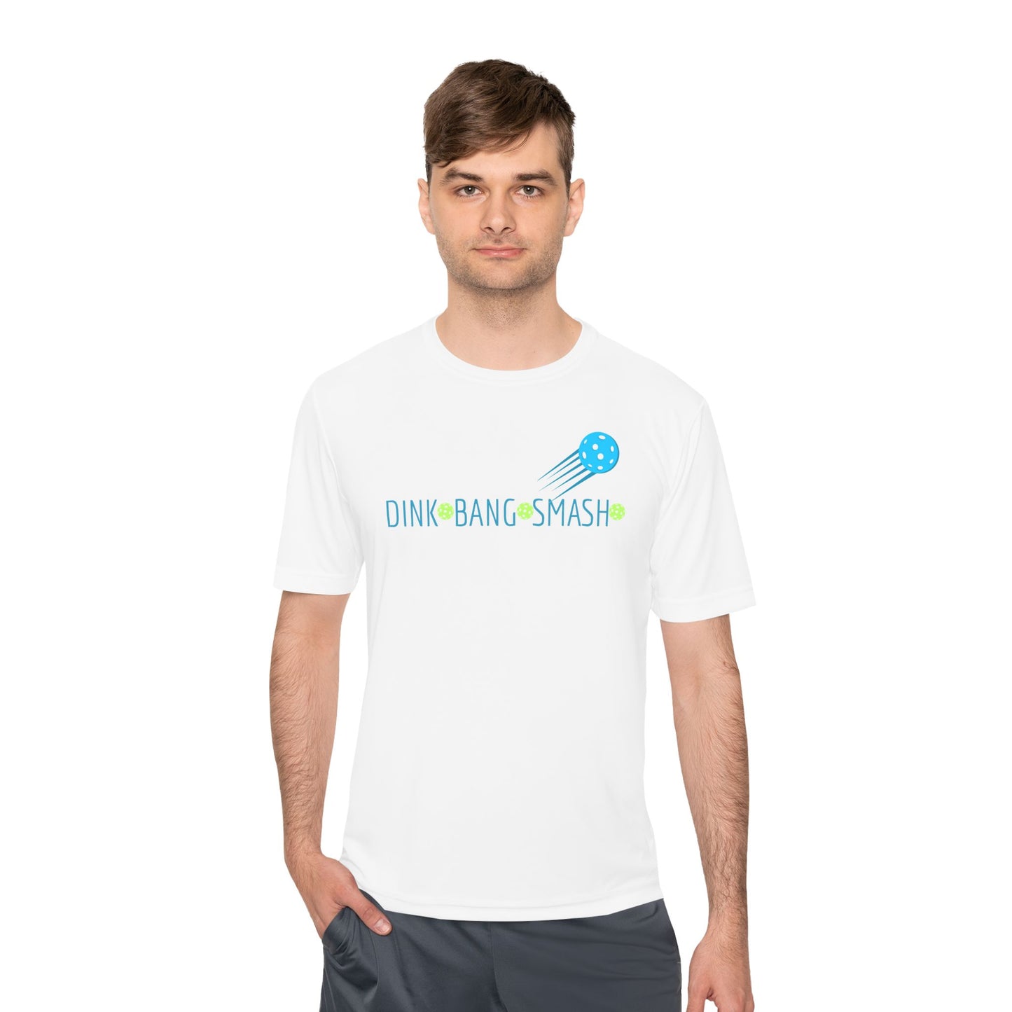 PICKLEBALL - Unisex Moisture Wicking Tee DINK BANG SMASH