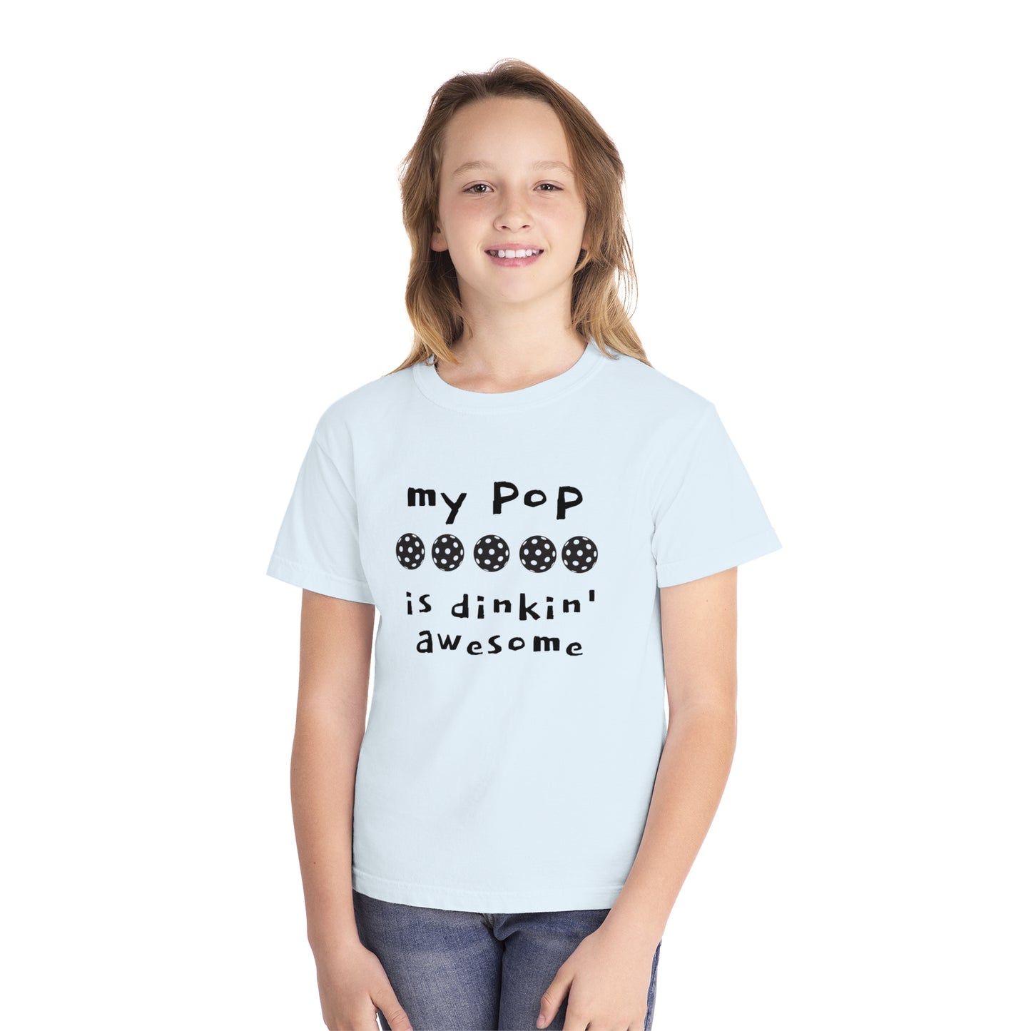Youth Midweight Tee MY POP IS DINKIN AWESOME