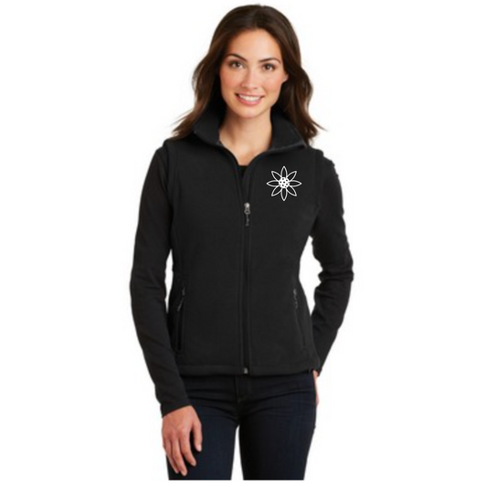 Fleece Vest - Pickleball Sunflower