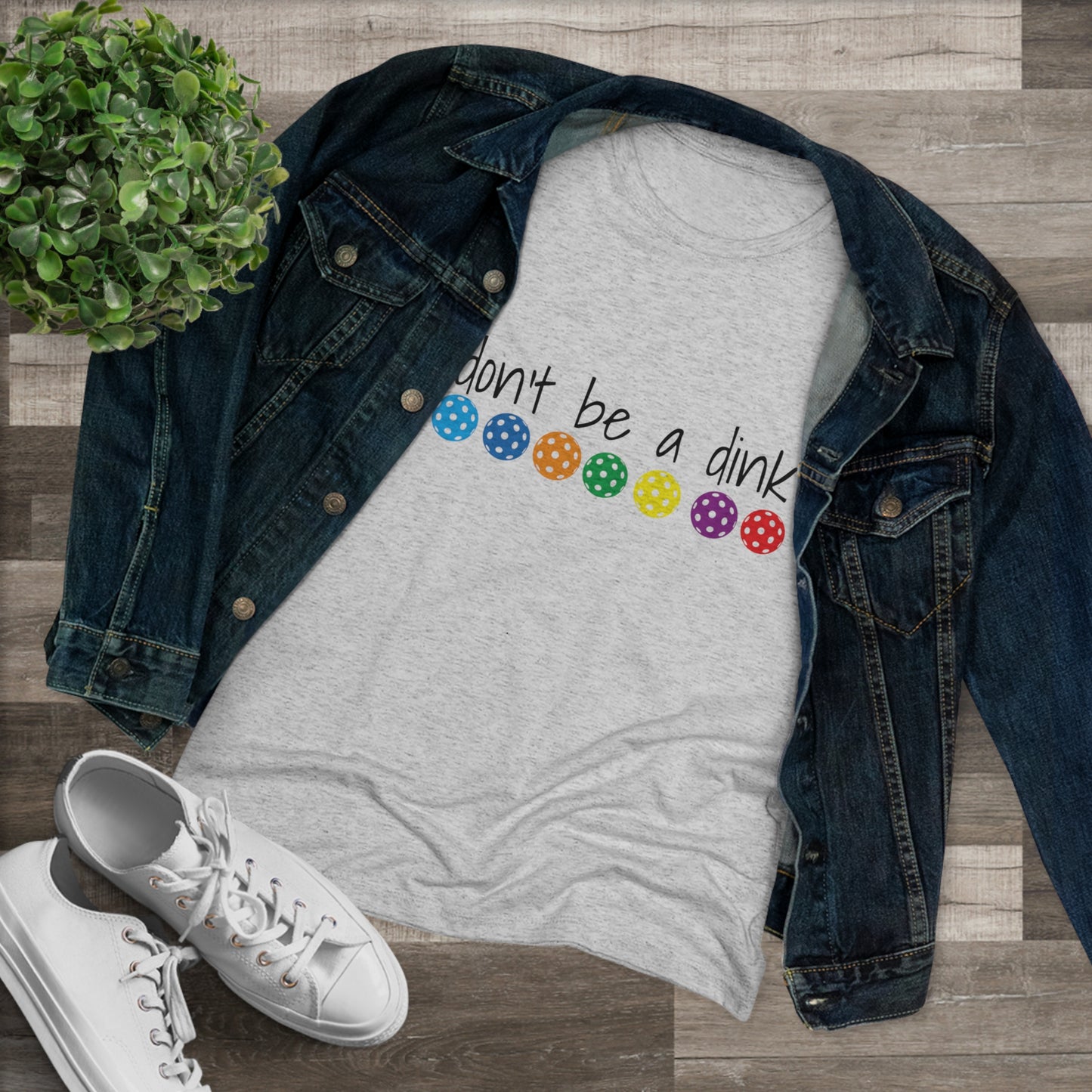 Women's Triblend Tee - DON'T BE A DINK