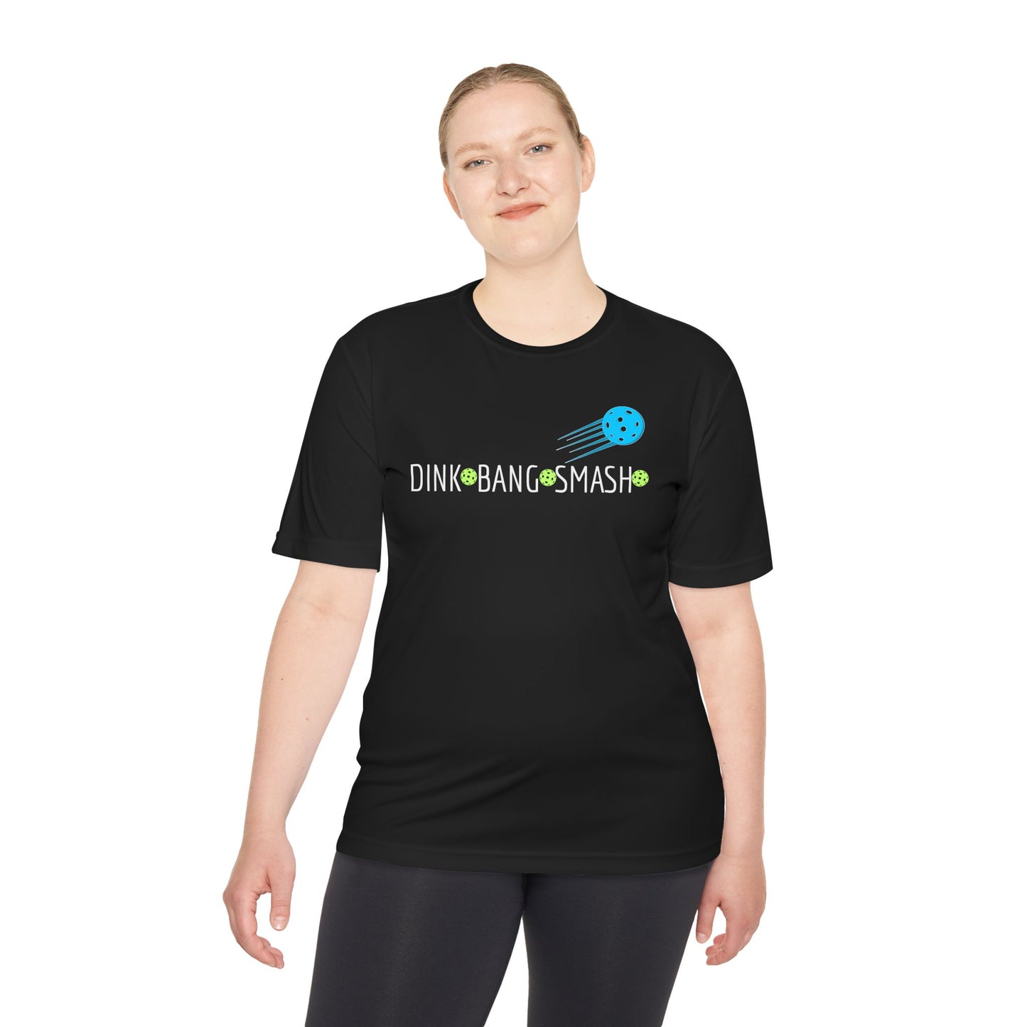 PICKLEBALL - Unisex Moisture Wicking Tee DINK BANG SMASH
