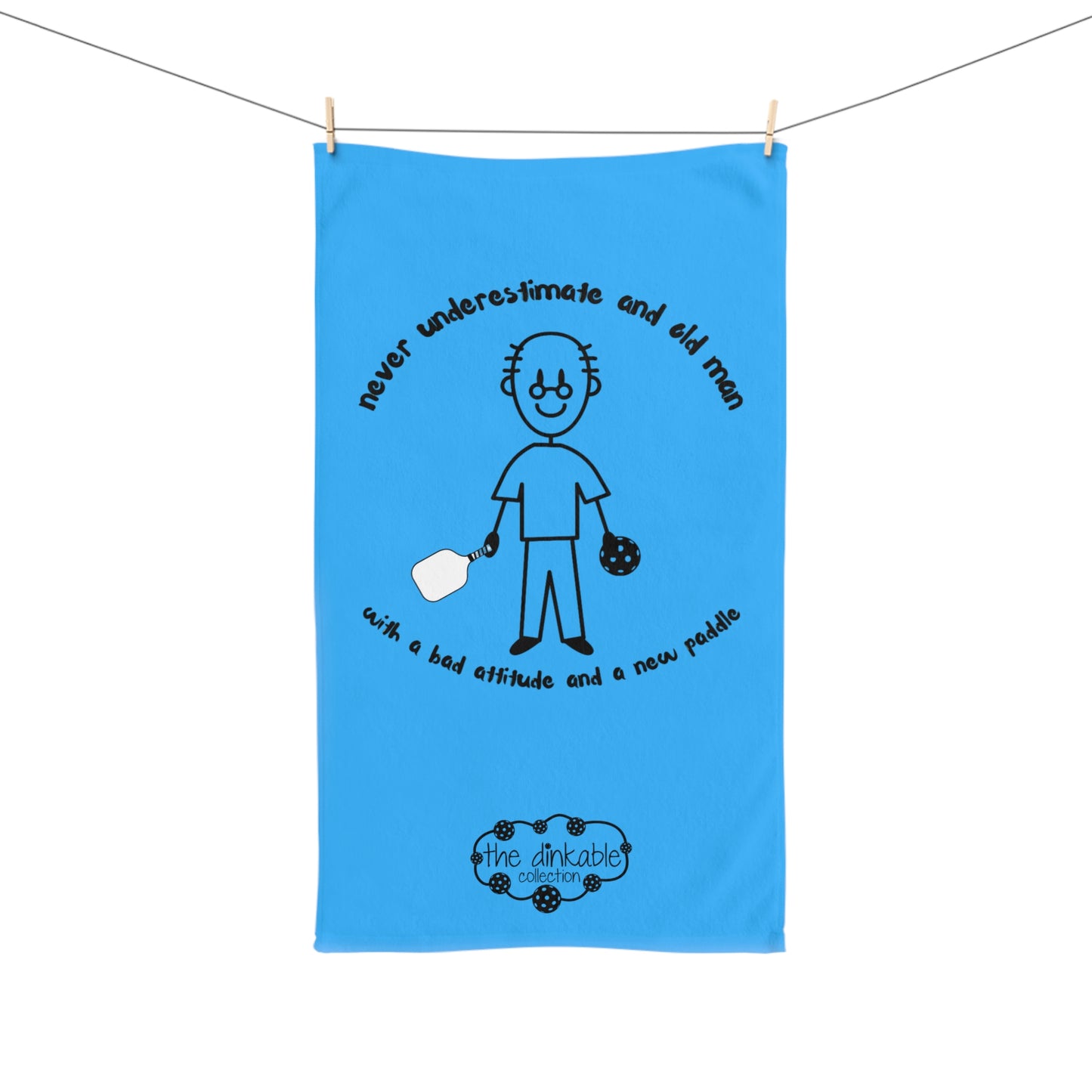 Hand Towel - never trust an old man....