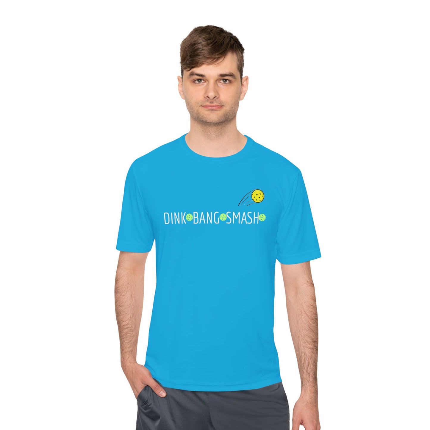 PICKLEBALL - Unisex Moisture Wicking Tee DINK BANG SMASH