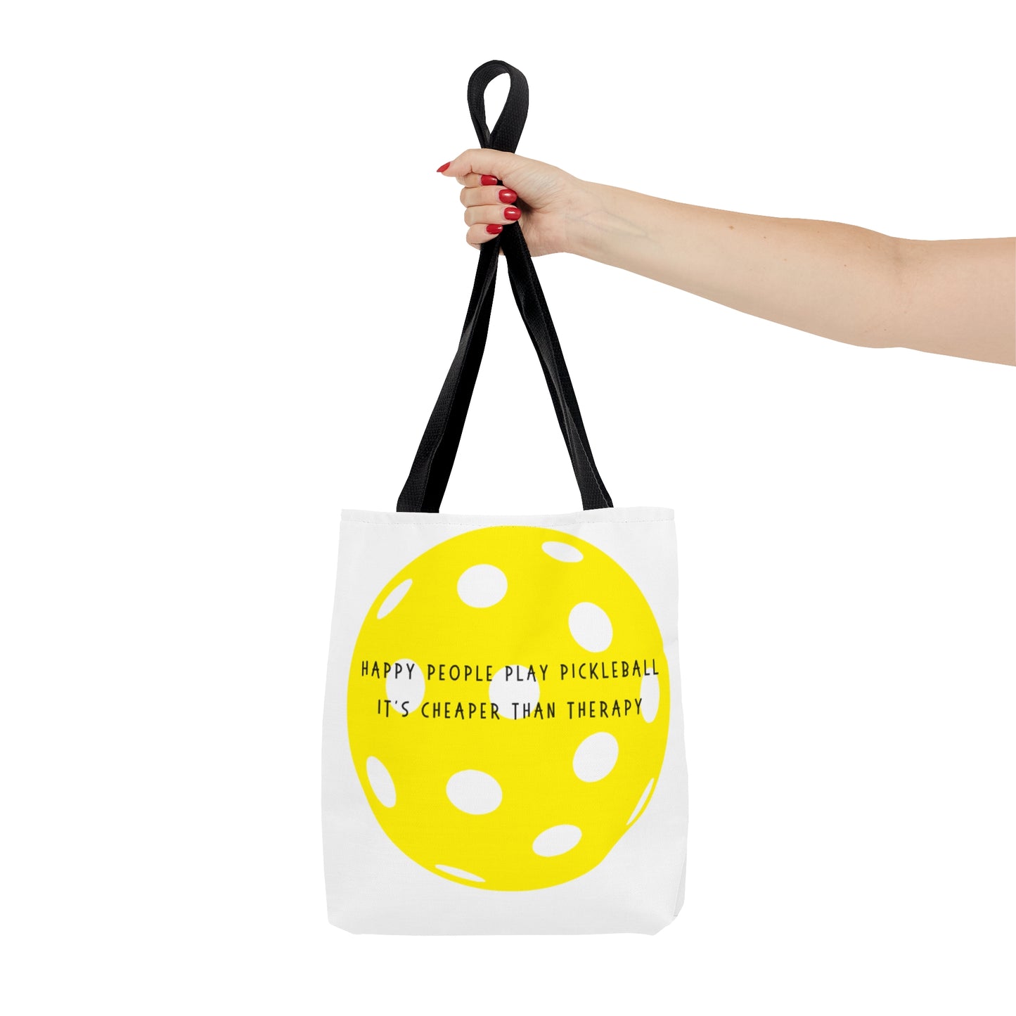 PICKLEBALL -Tote Bag - Happy People Play Pickleball...