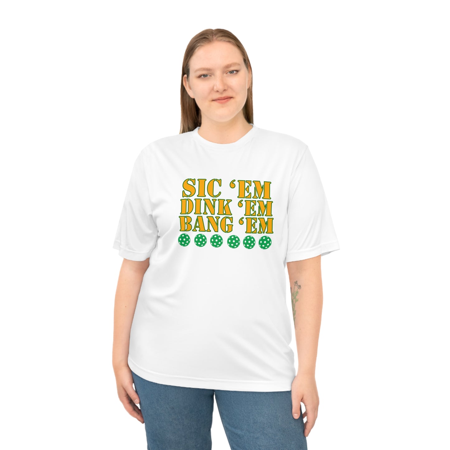Pickleball Moisture Wicking Unisex Zone Performance T-shirt BAYLOR