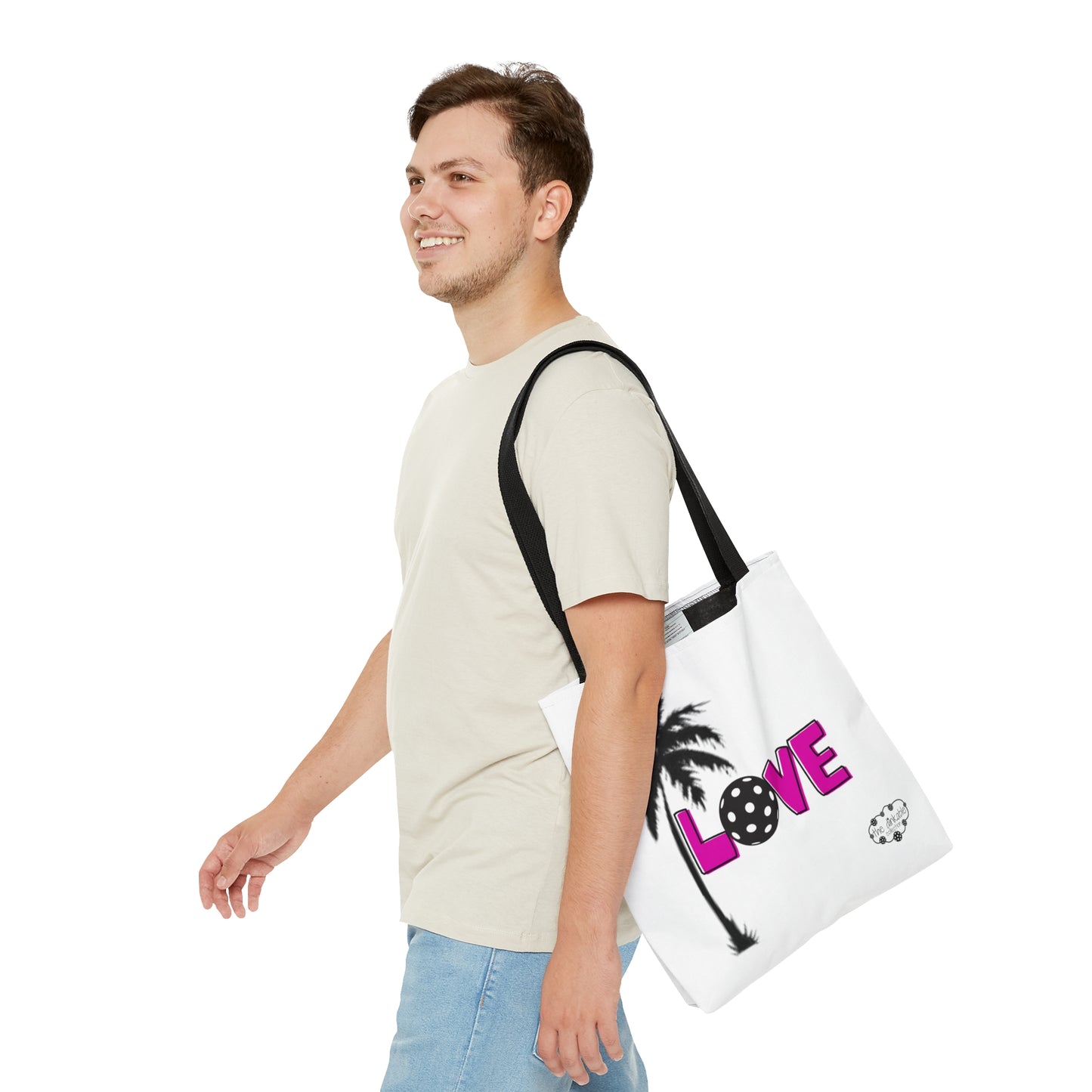 PICKLEBALL TOTE - LOVE JOY w/Palm Tree