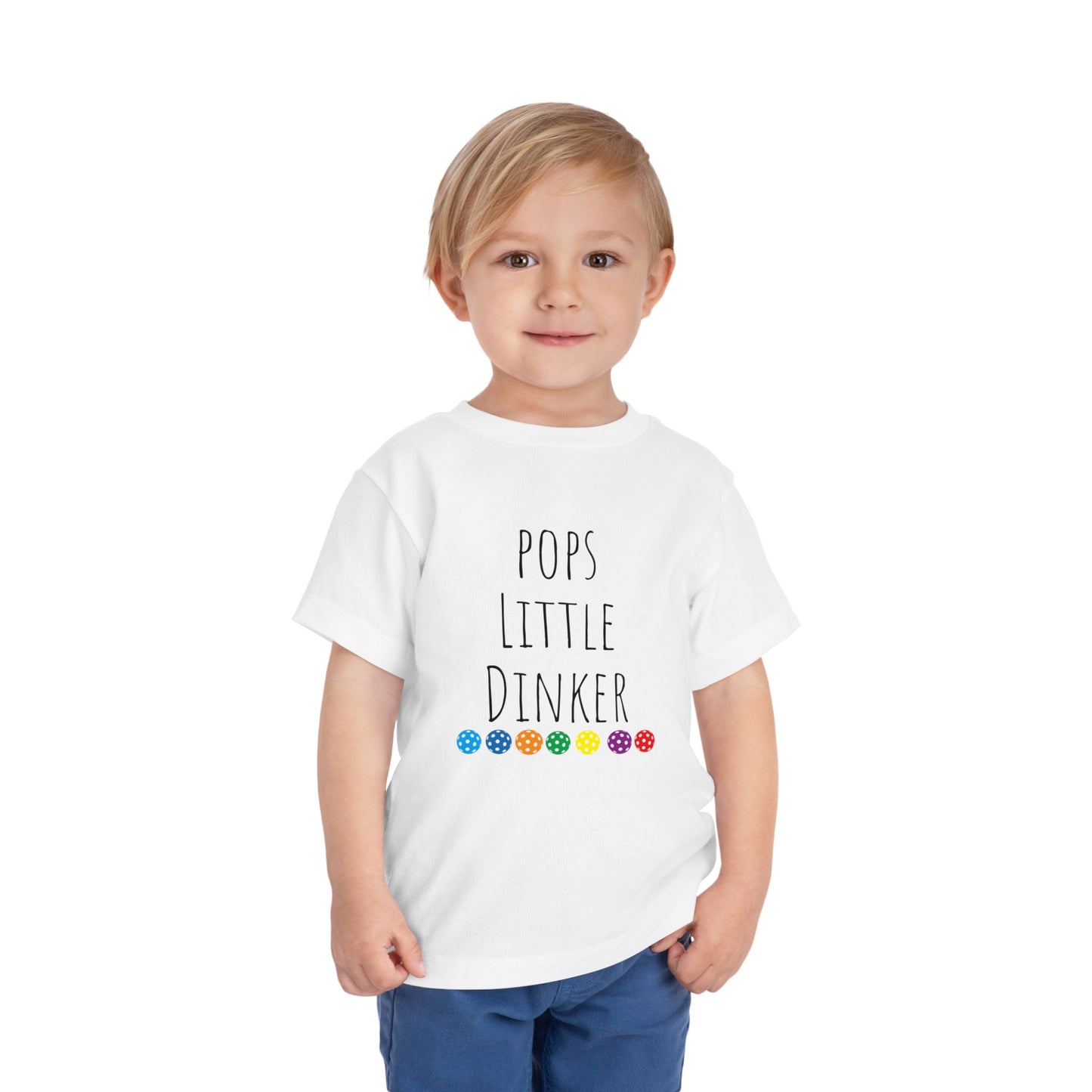 Toddler Short Sleeve Tee - pops little dinker