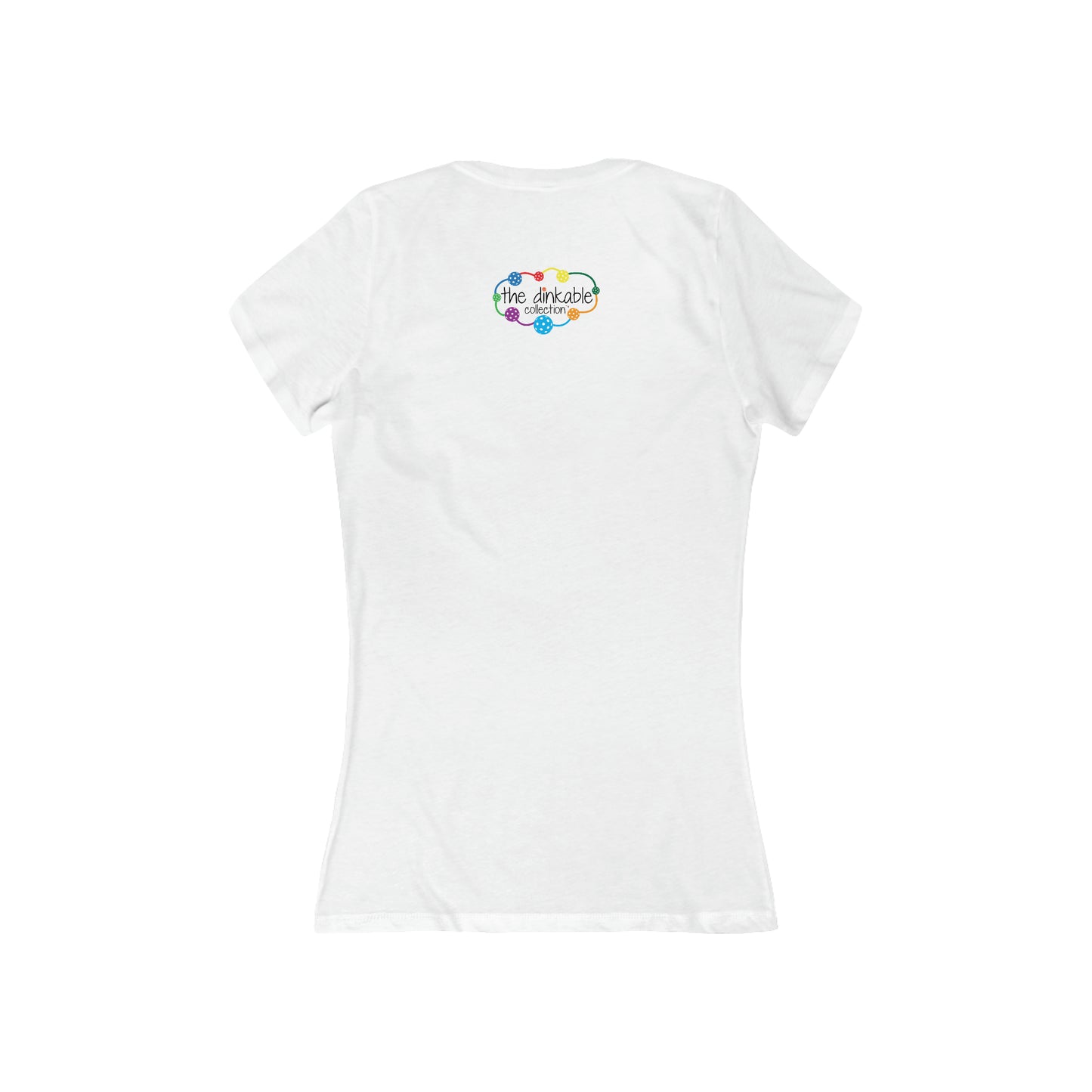 Womens' Jersey Short Sleeve Deep V-Neck Tee - are you a dinker or a banger