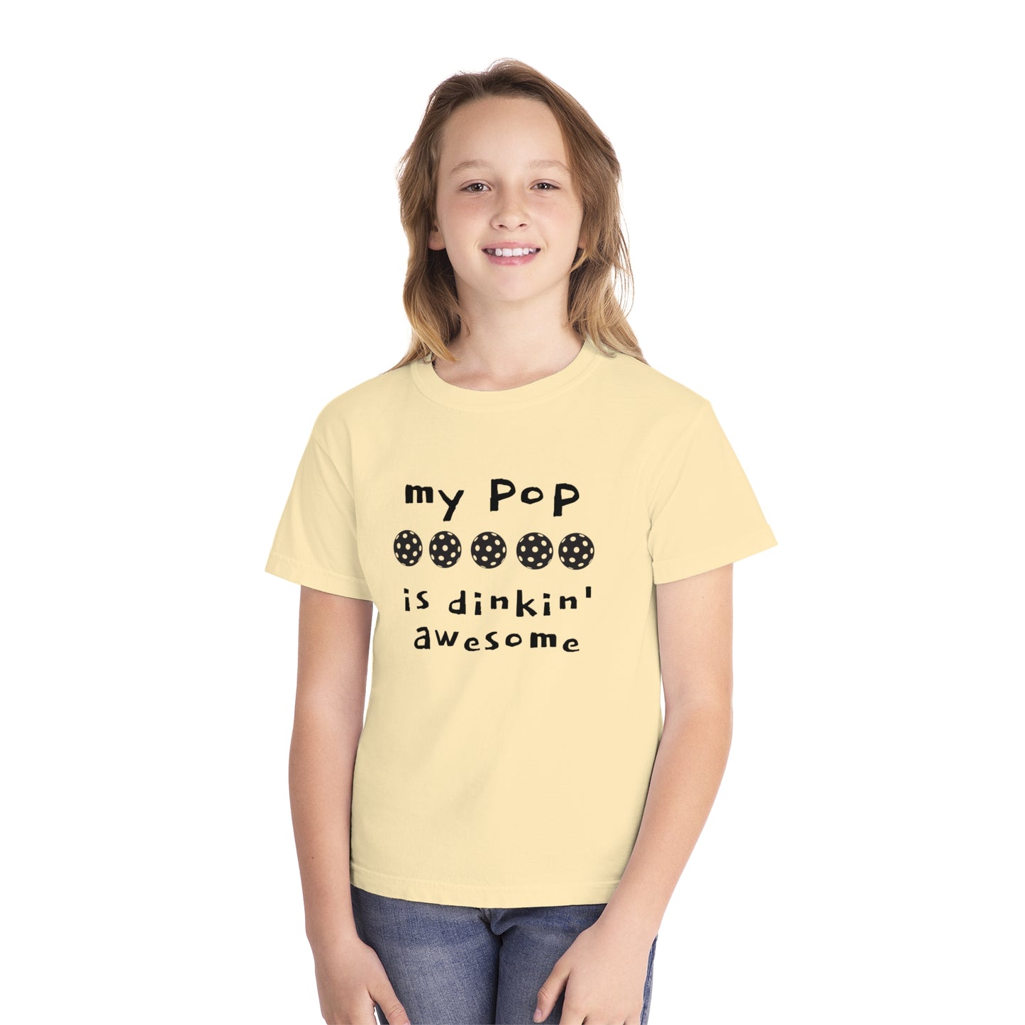 Youth Midweight Tee MY POP IS DINKIN AWESOME
