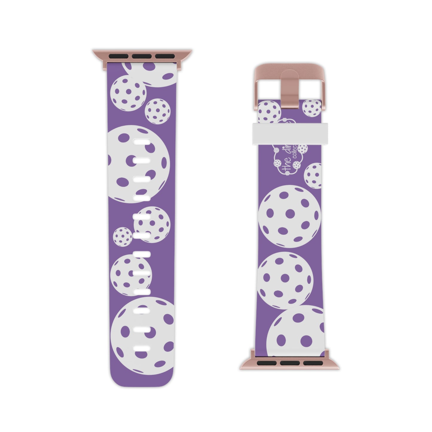 PICKLEBALL Watch Band for Apple Watch PURPLE AND WHITE