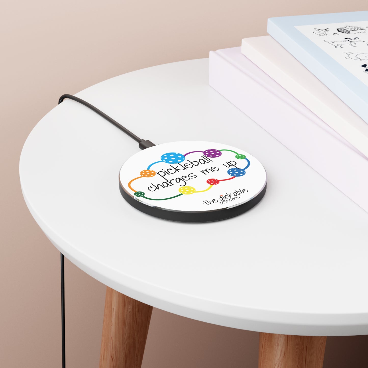Pickleball Wireless Charger - pickleball charges me up