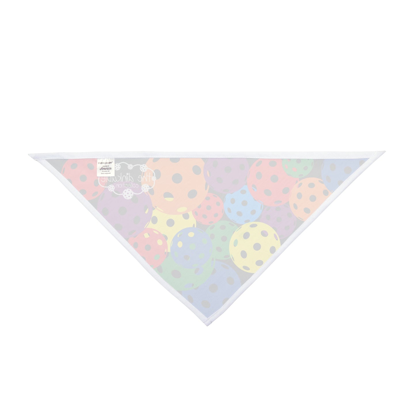 Pickleball Pet Bandana for any size dog BLACK