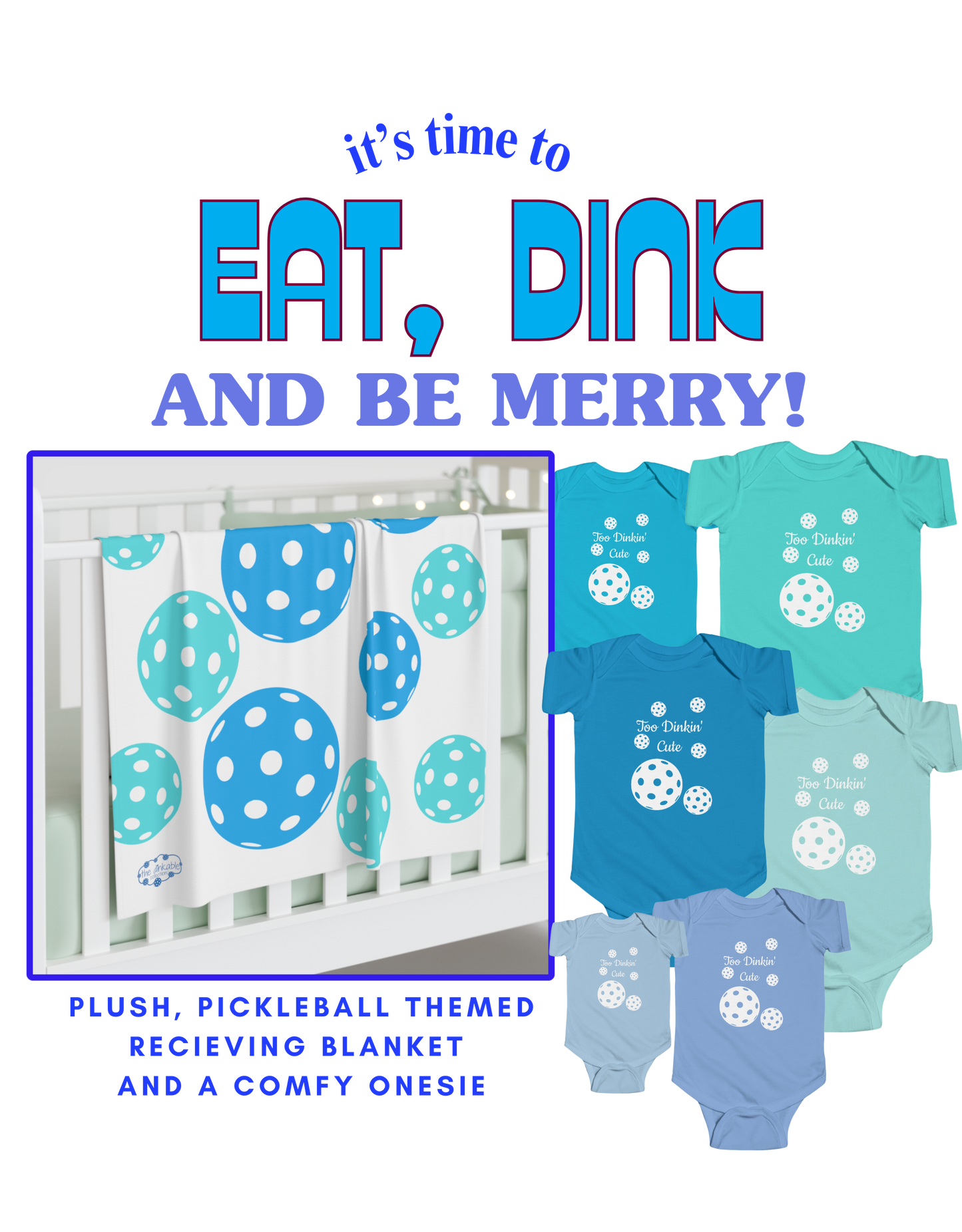 Pickleball Baby Bundle Gift Set (ITS A BOY)