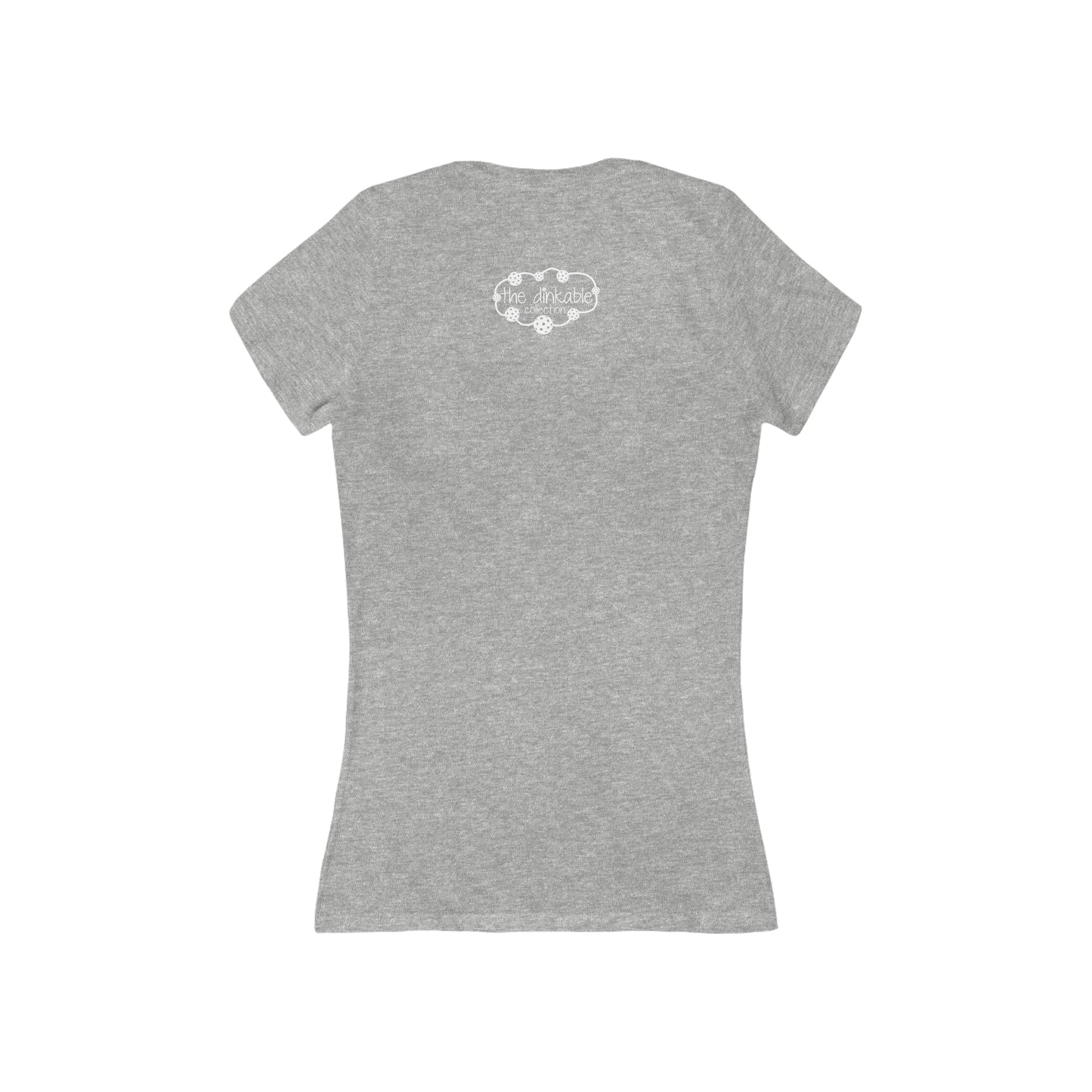 Womens' Jersey Short Sleeve Deep V-Neck Tee - are you a dinker or a banger