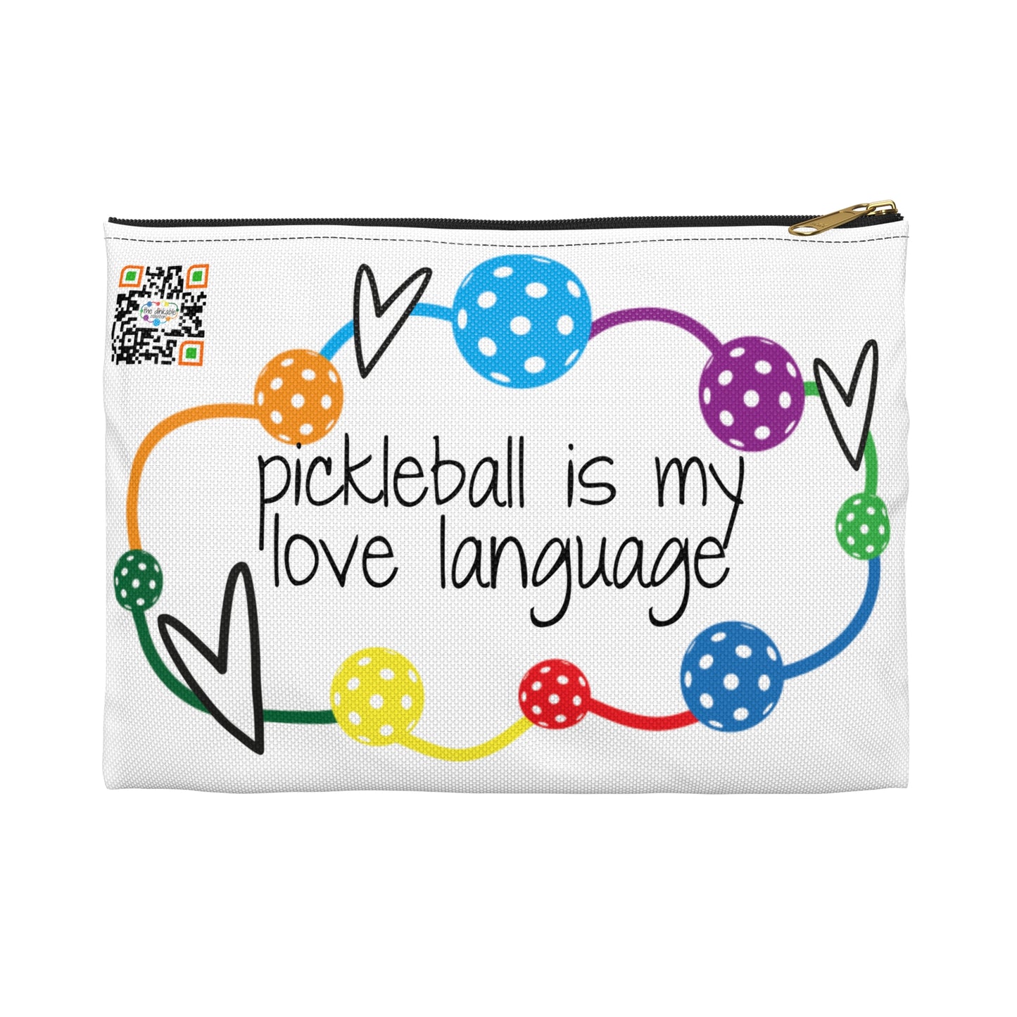 PICKLEBALL Accessory Pouch 'pickleball is my love language'
