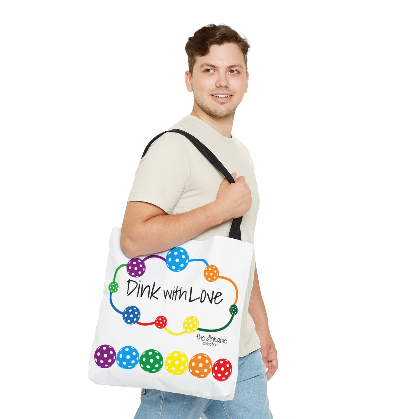 PICKLEBALL - ONE LOVE Tote Bag DINK WITH LOVE TOTE